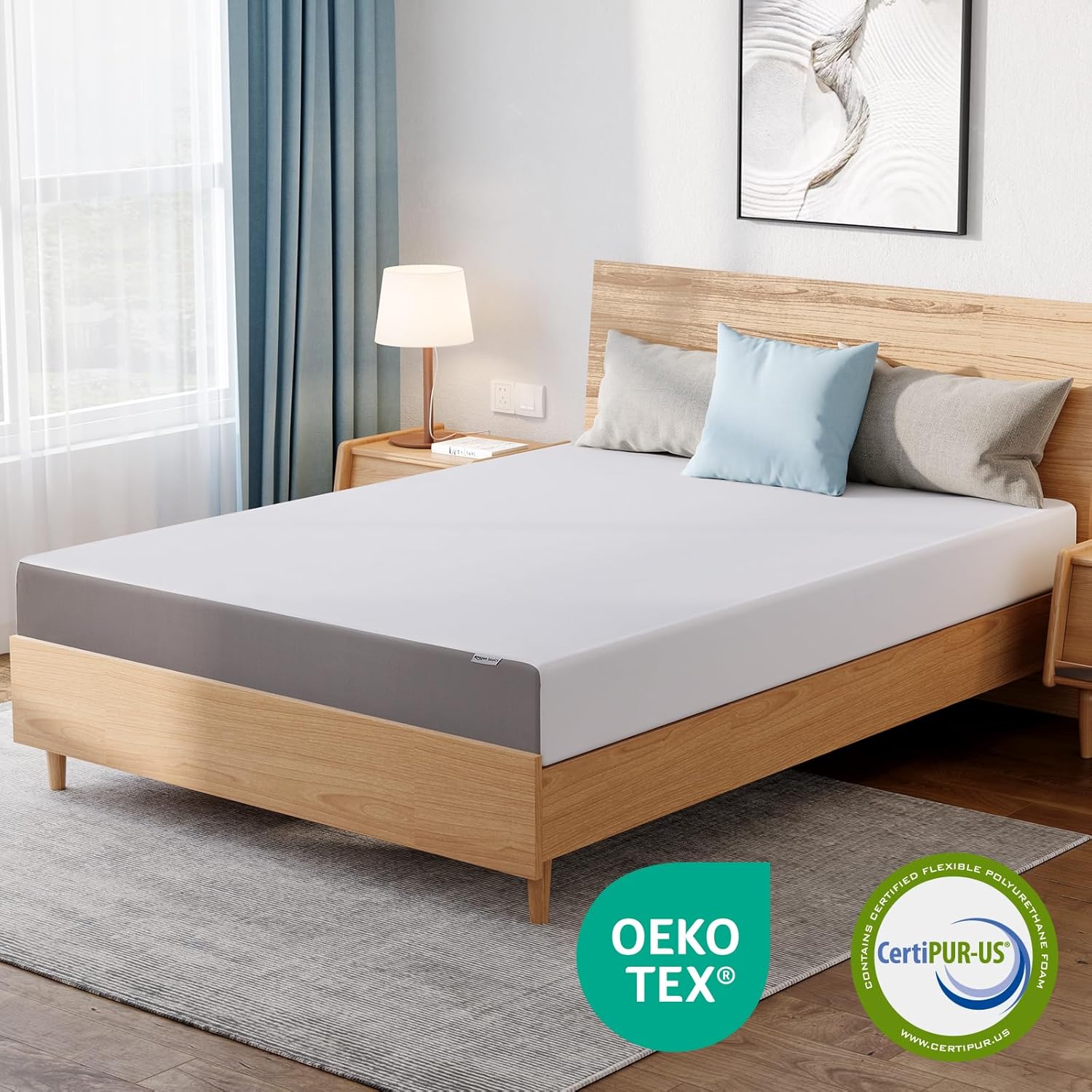 Plush Memory Foam Bed Mattress,