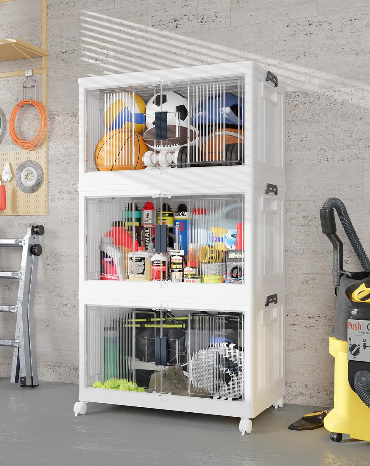Lockable Storage Bins with Lids