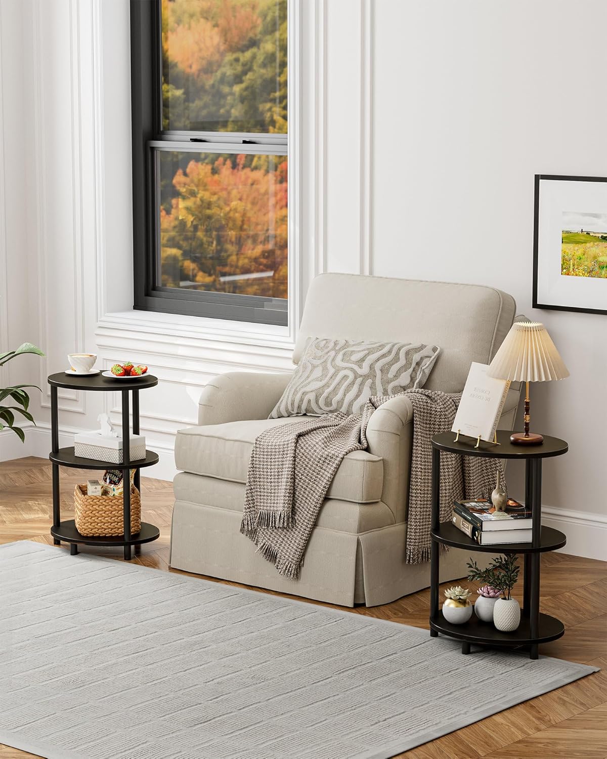 Small Round Side Table