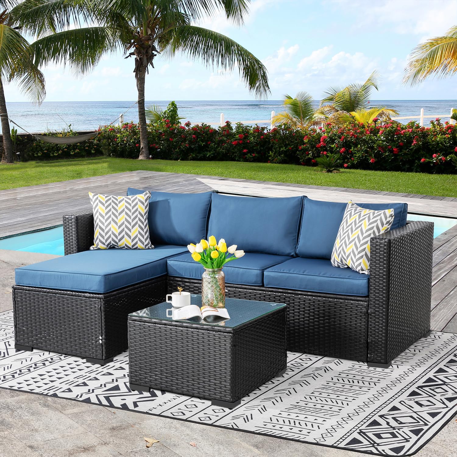 7 Pieces Patio Furniture Sets
