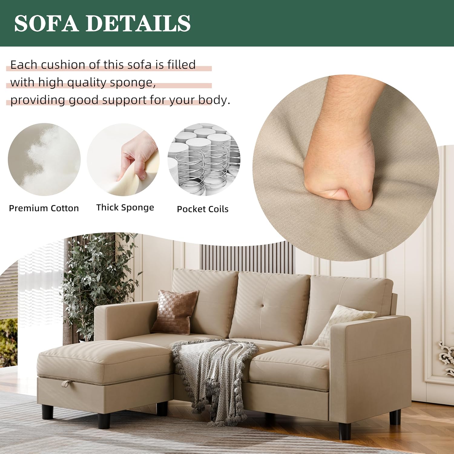 Sectional Sofas Couches for Living Room