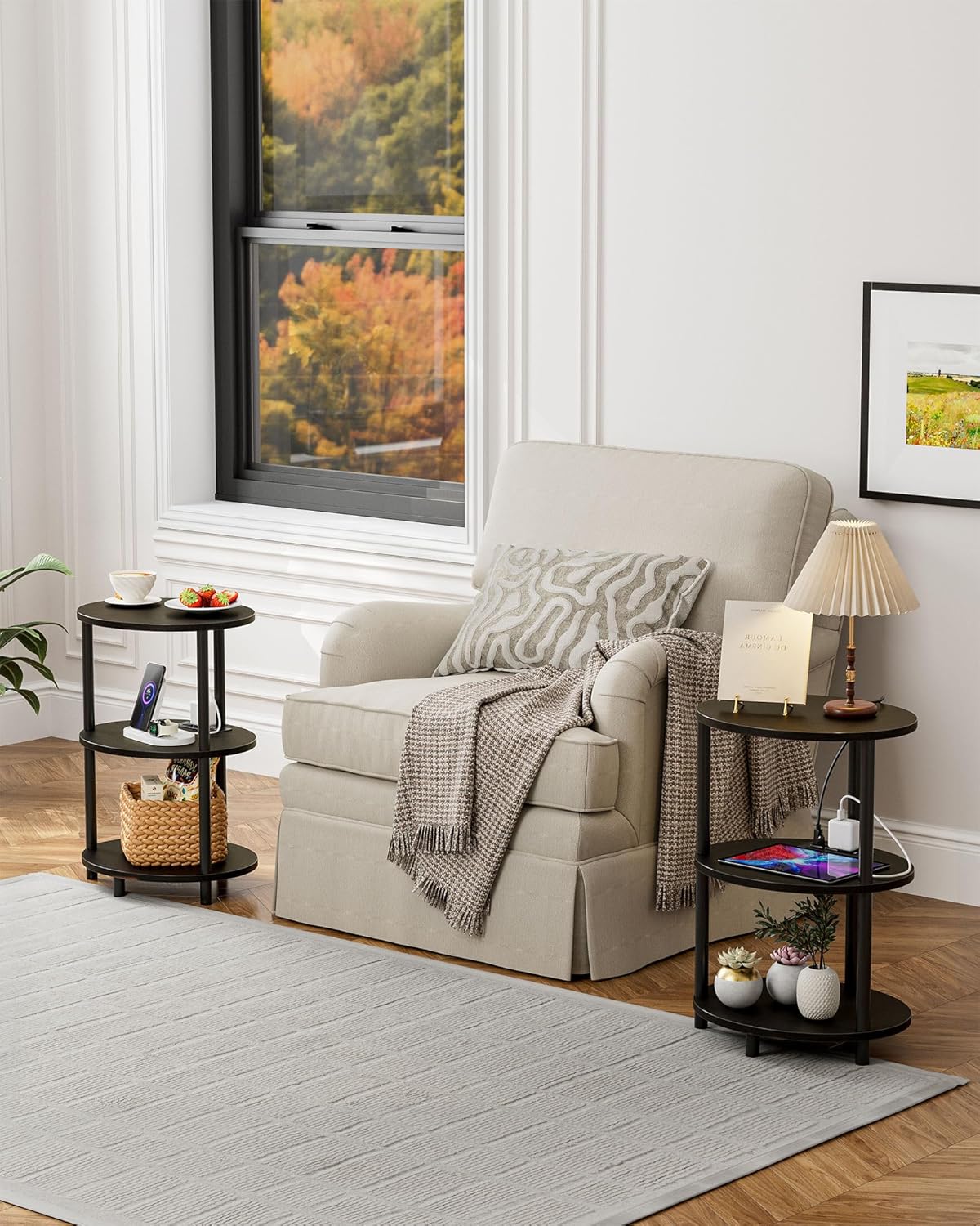 Small Round Side Table