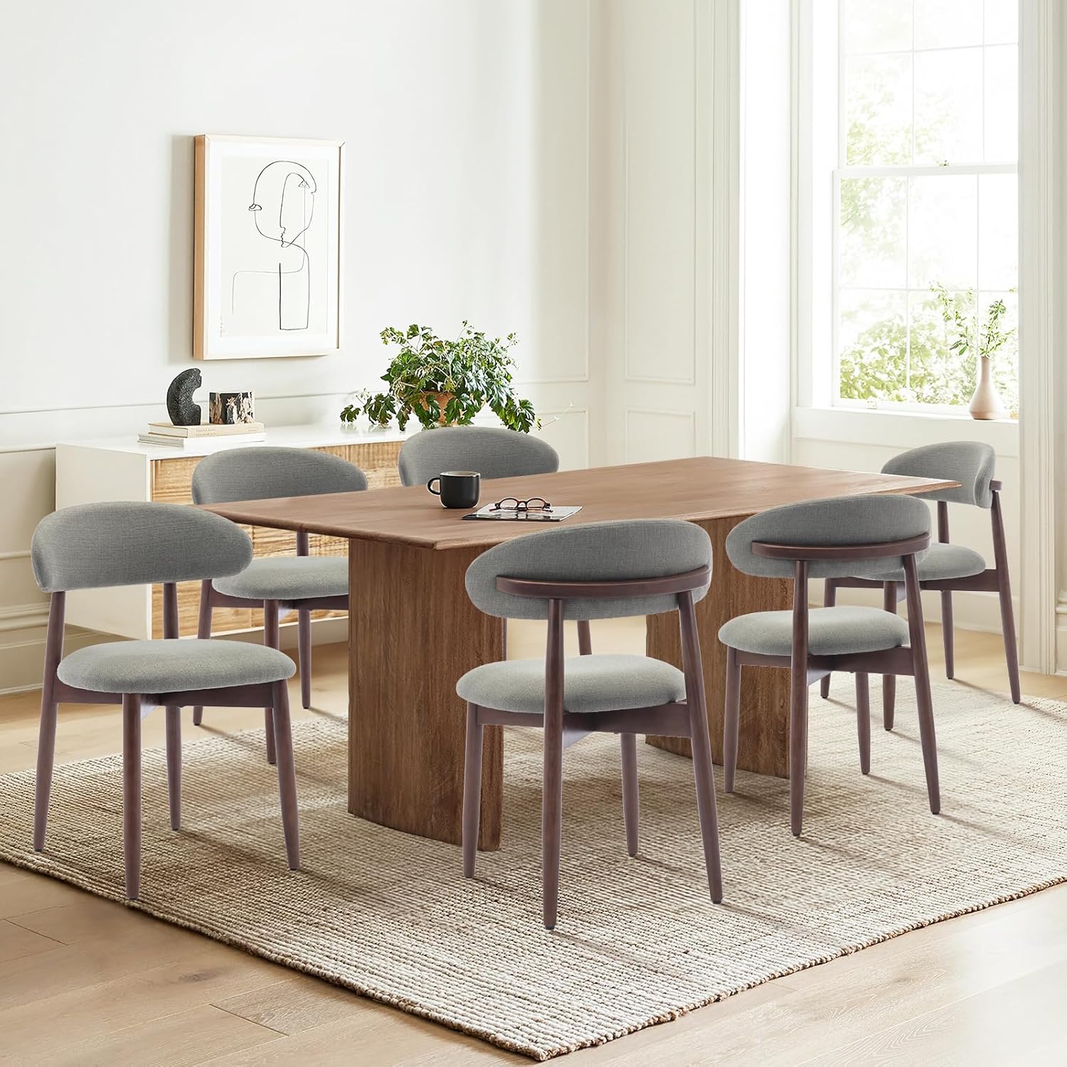 Wooden Dining Chairs Set of 4