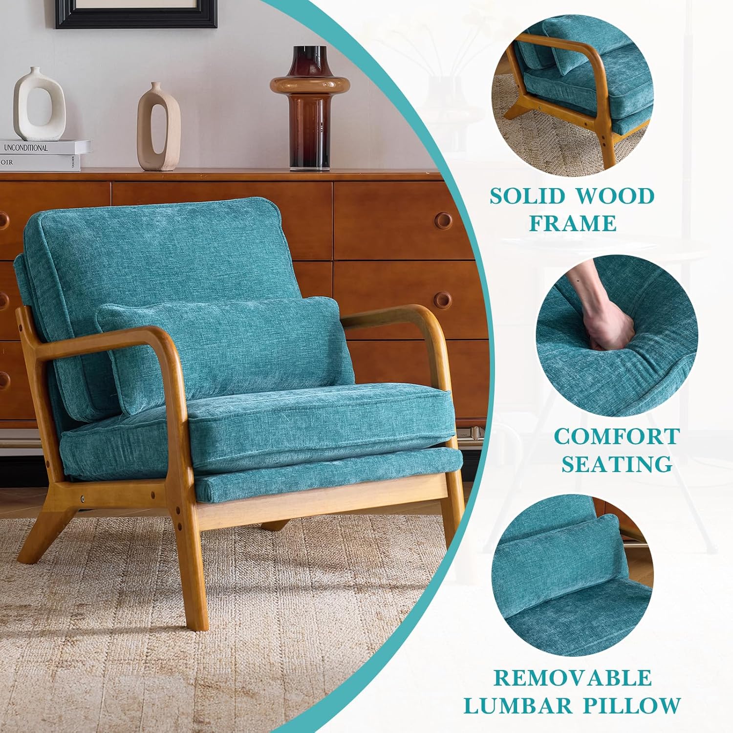 home Accent Chair Mid-Century