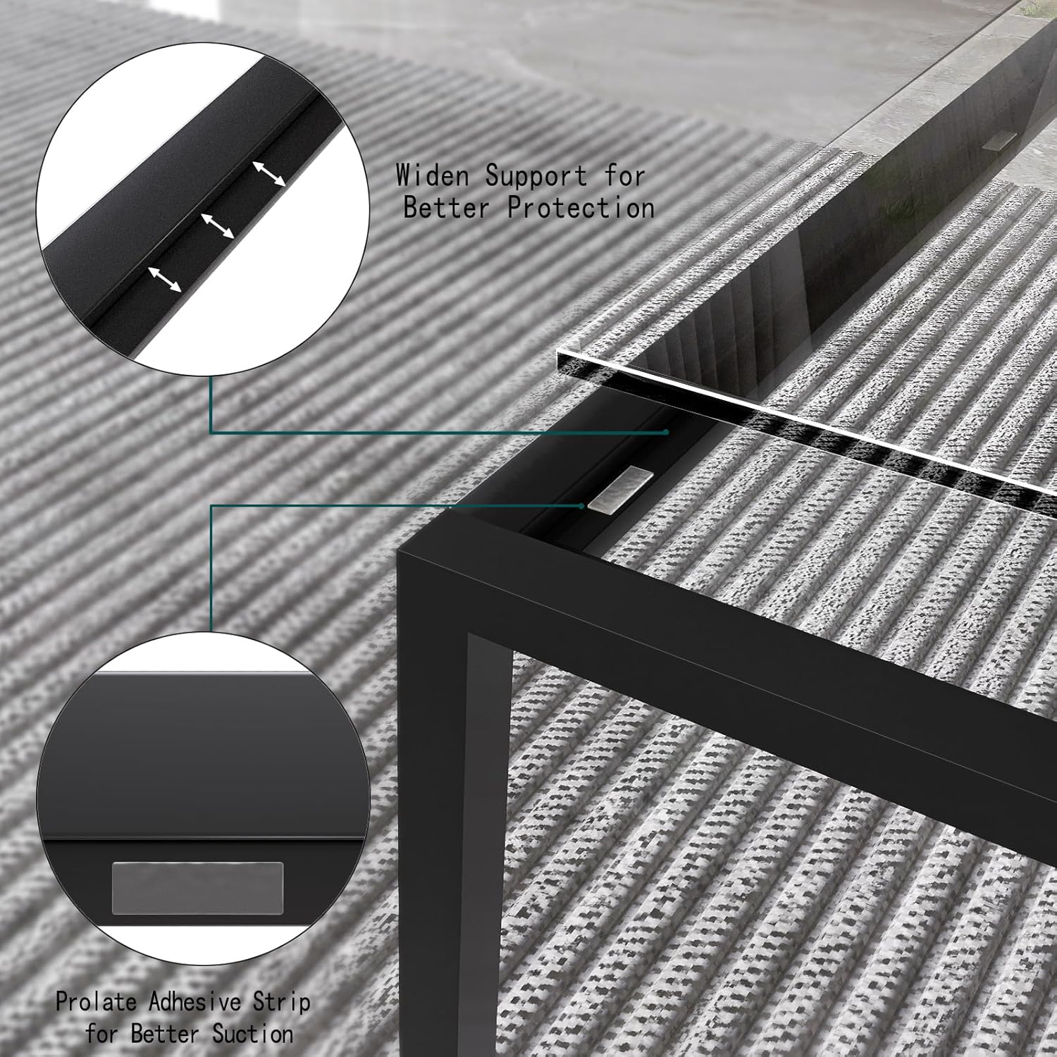 Glass Coffee Table Modern Center Table