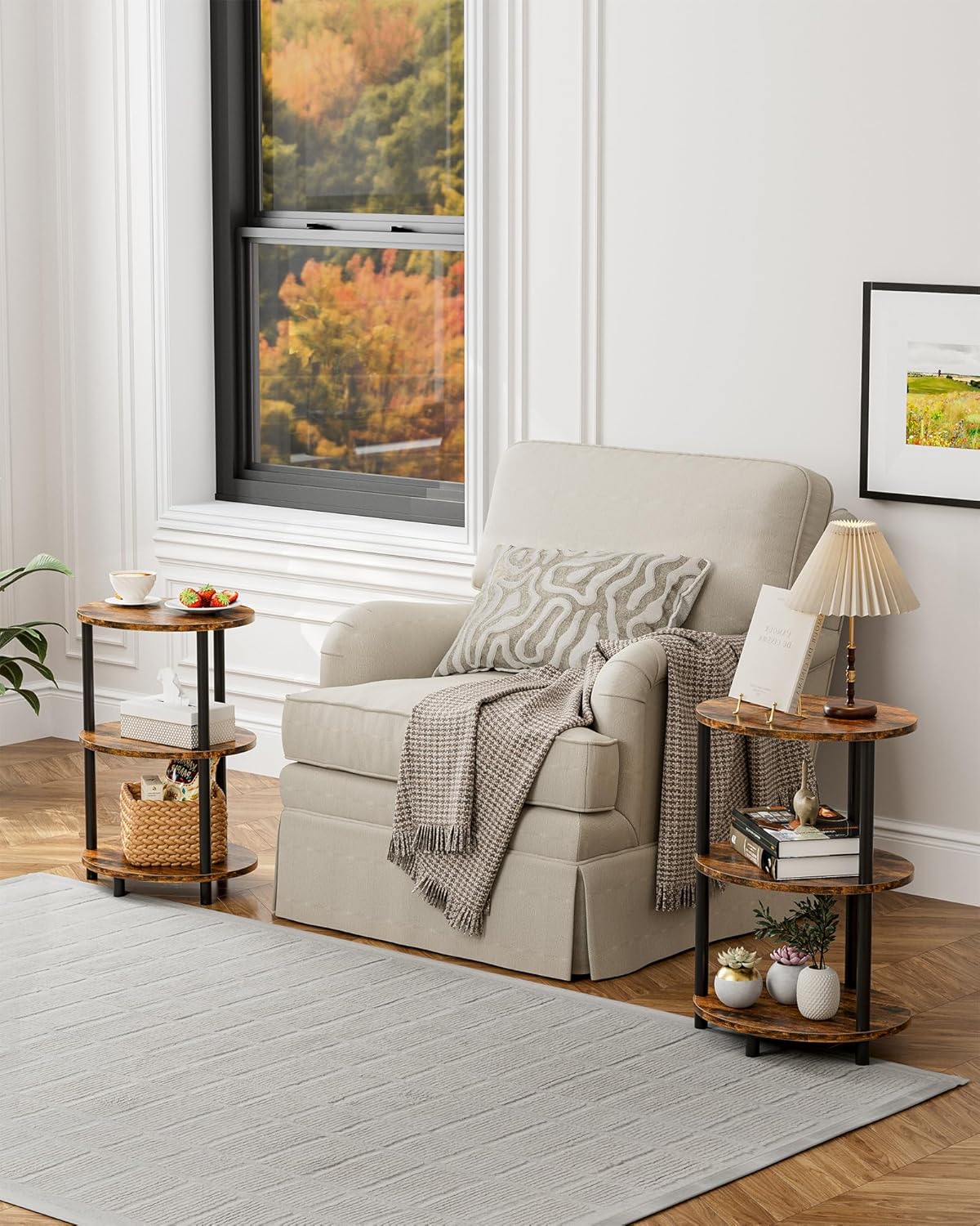 Small Round Side Table