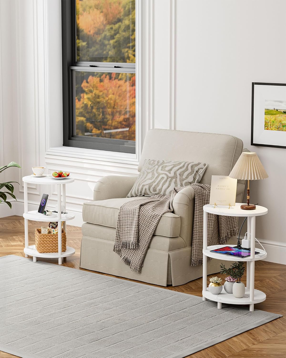 Small Round Side Table