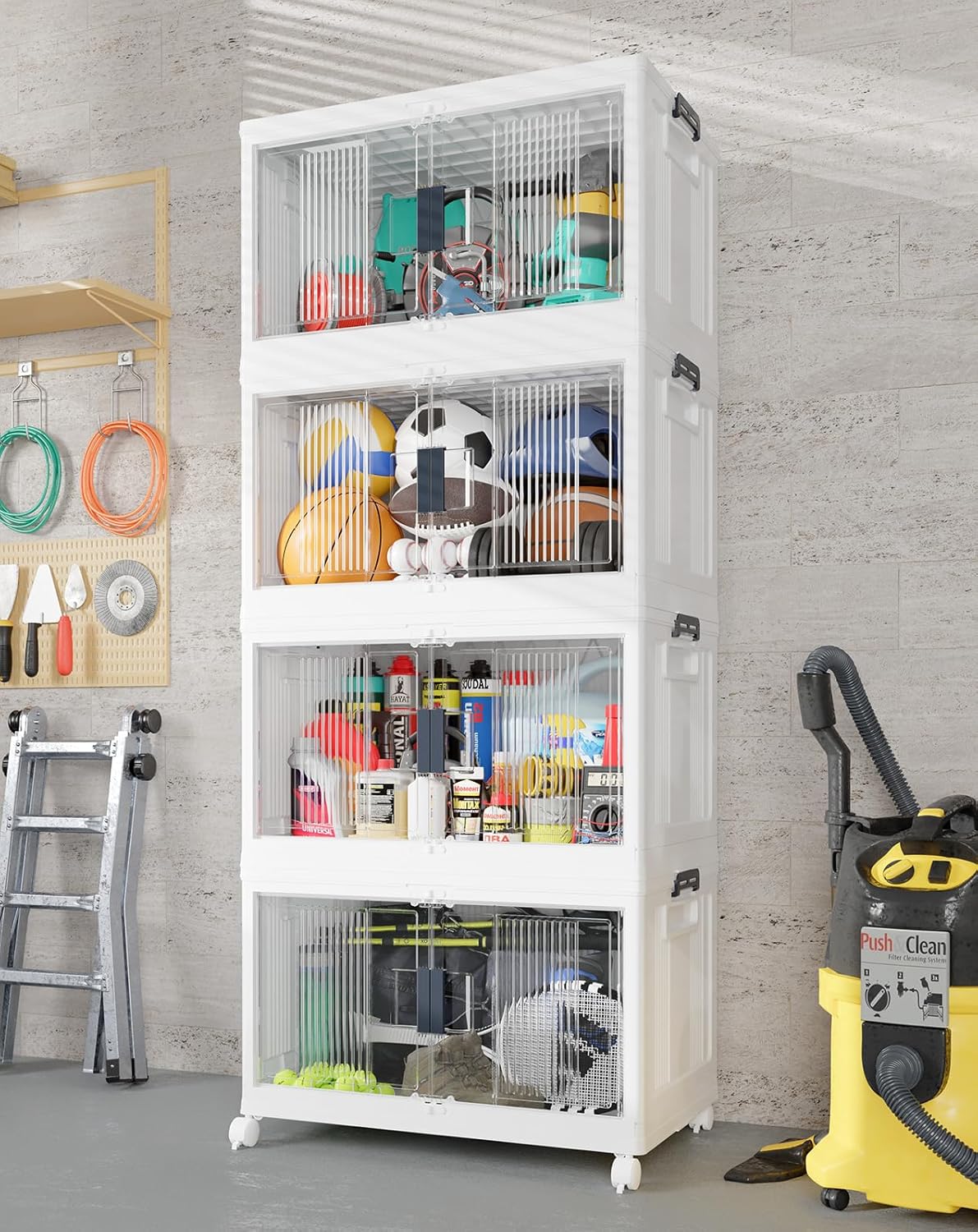 Lockable Storage Bins with Lids