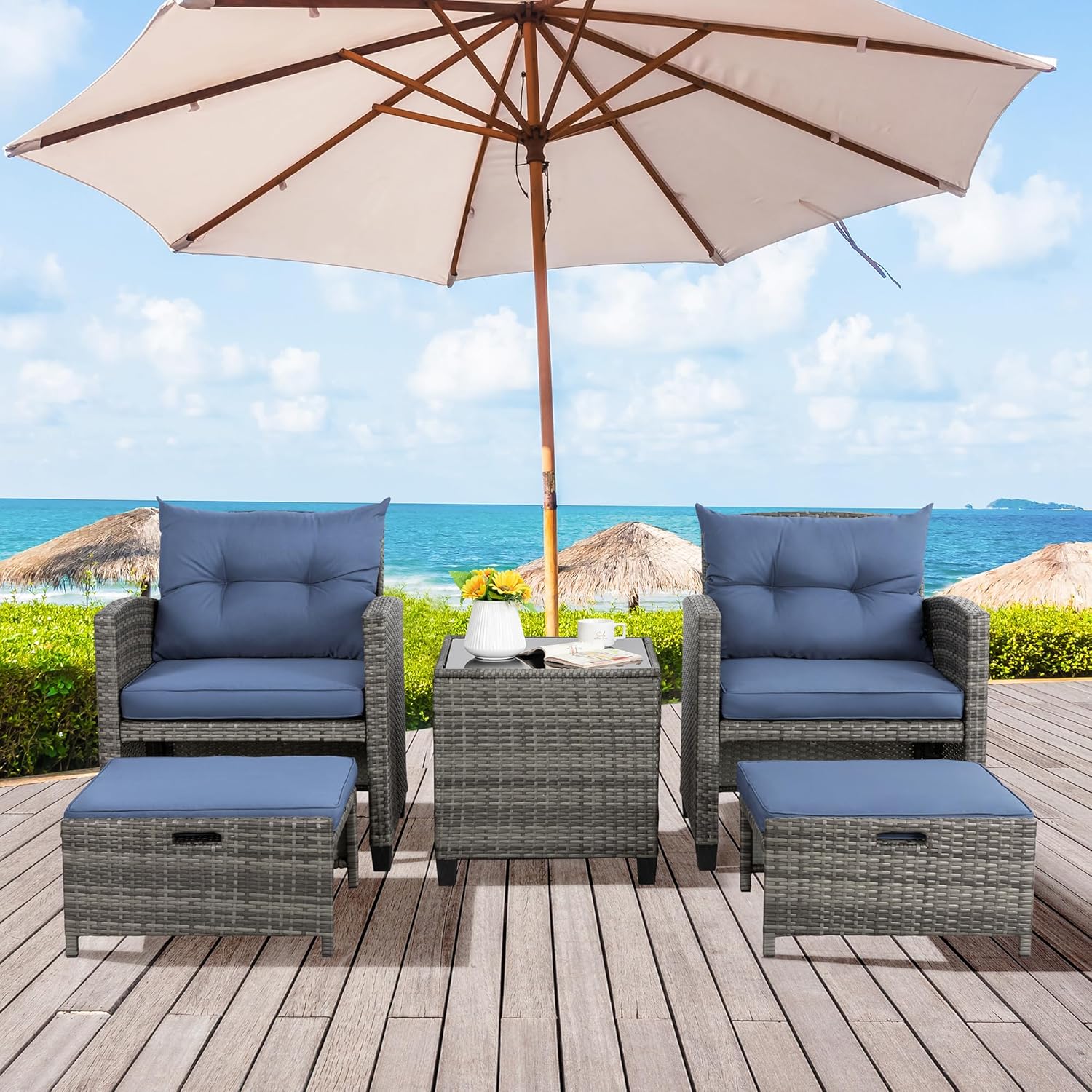 5 Piece Patio Furniture Set
