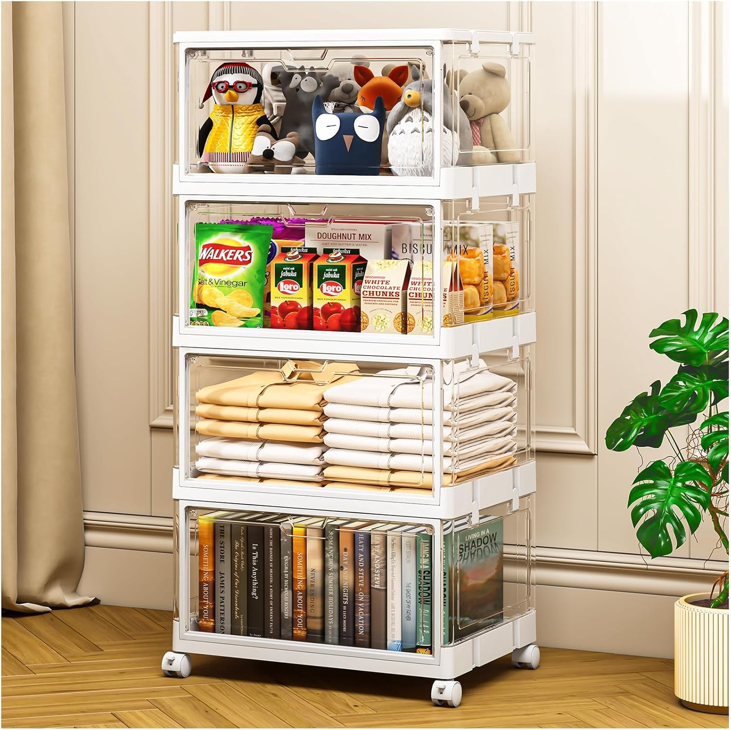 Tier Plastic Storage Bins