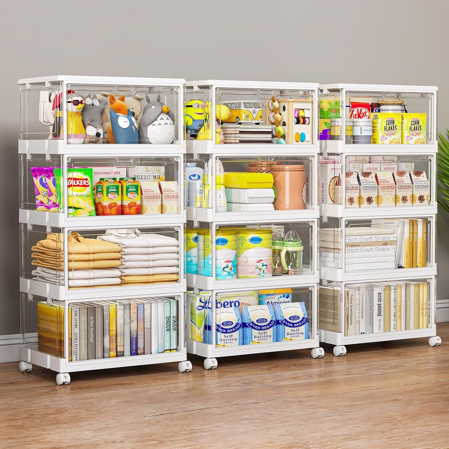 Tier Plastic Storage Bins