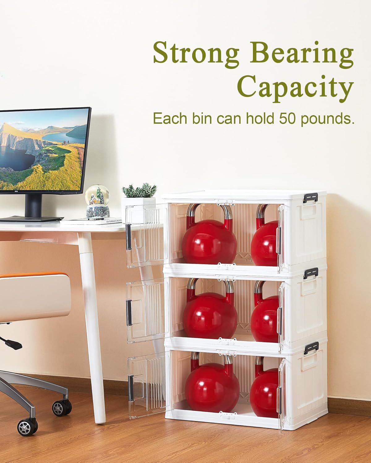 Lockable Storage Bins with Lids