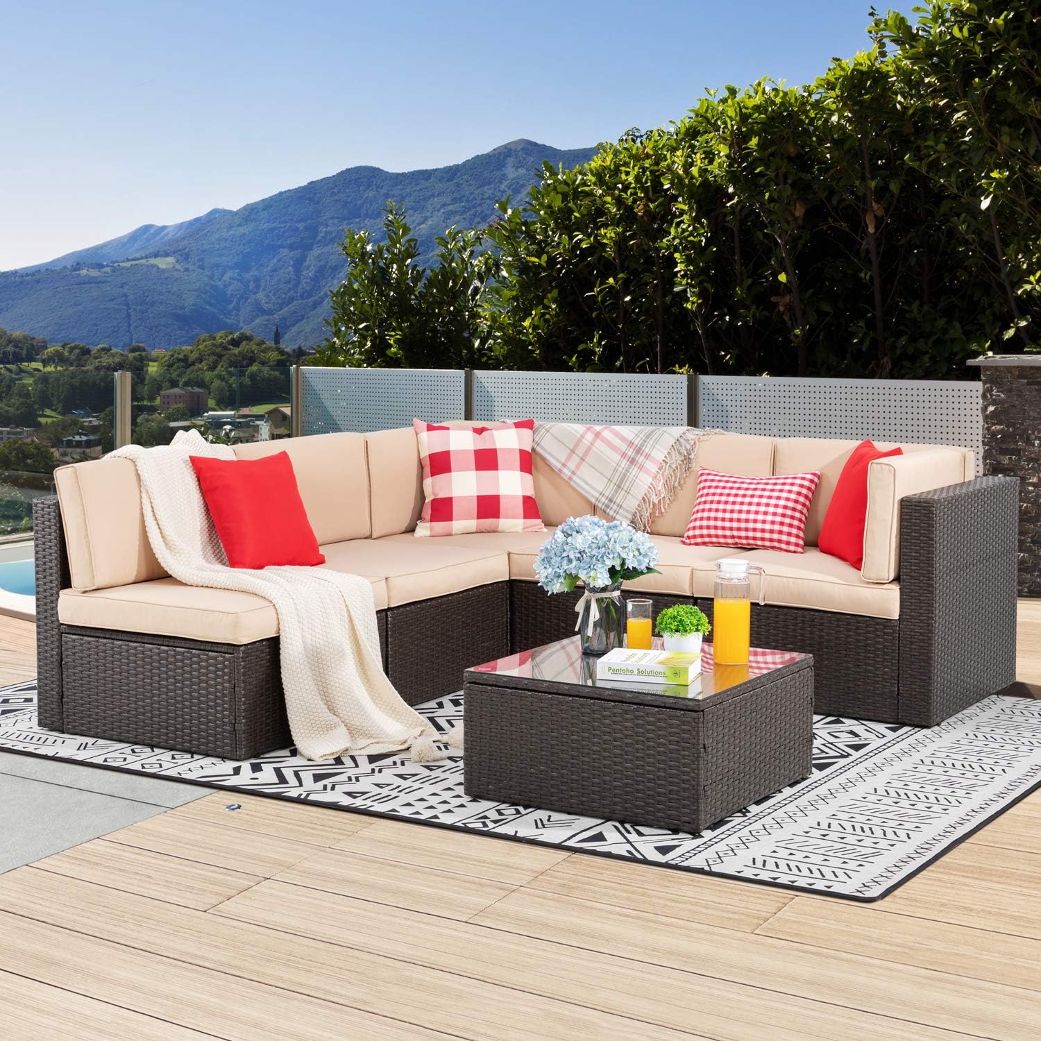 7 Pieces Patio Furniture Sets