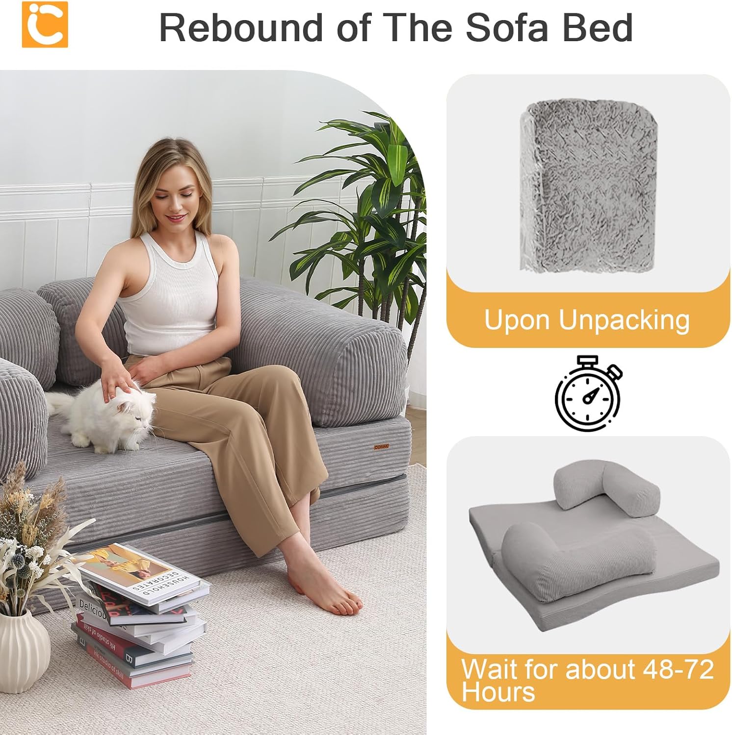 Folding Sofa Bed Queen,