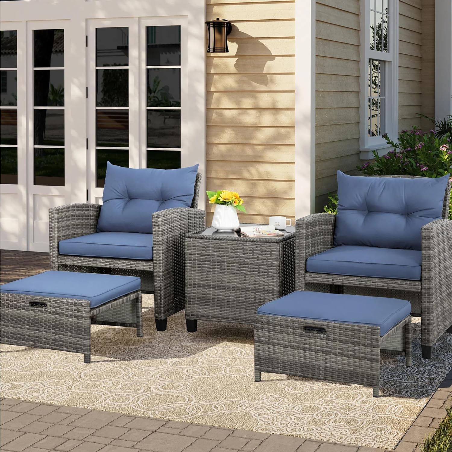5 Piece Patio Furniture Set