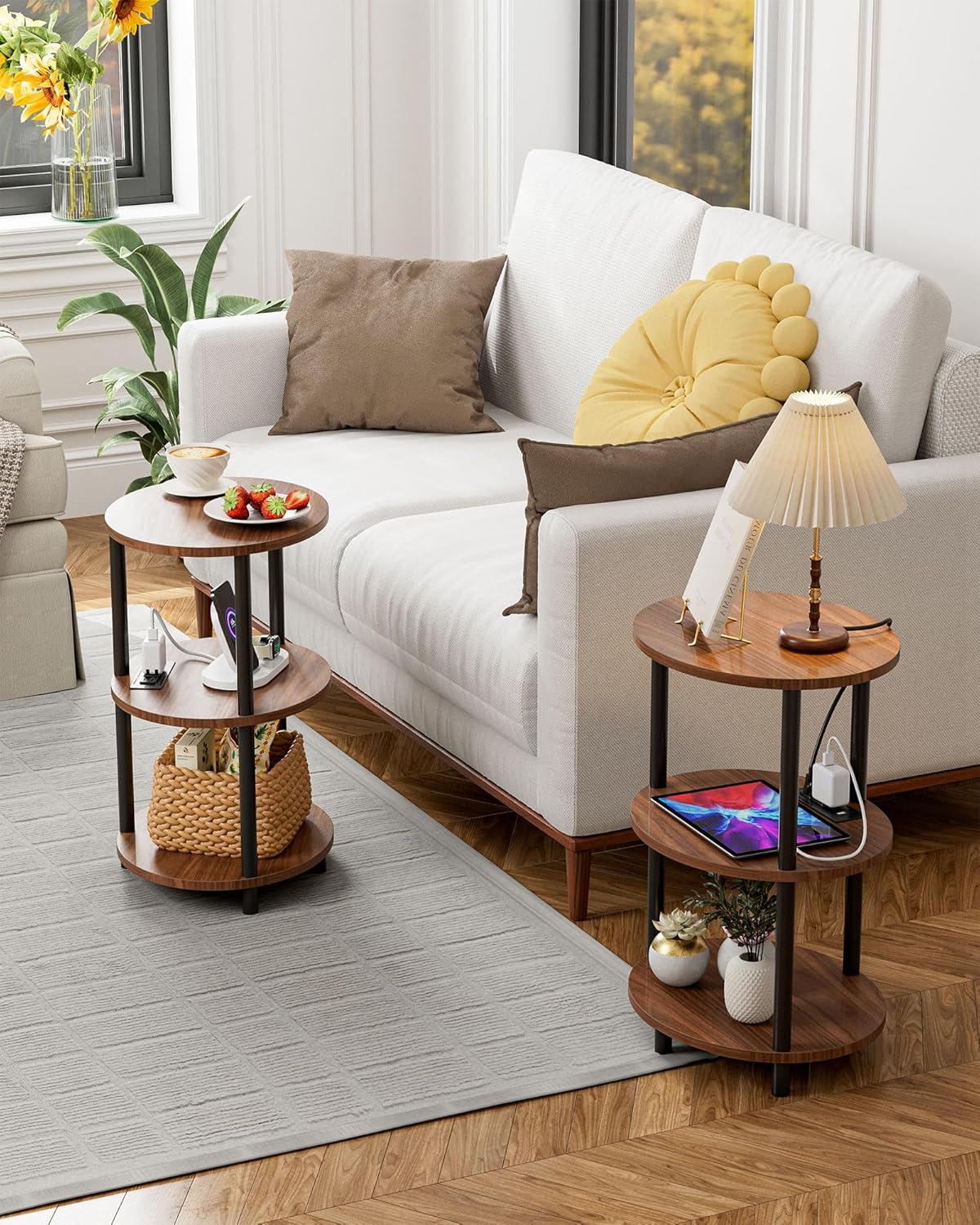 Small Round Side Table