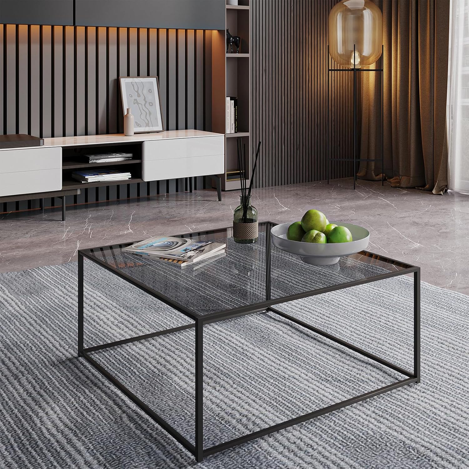 Glass Coffee Table Modern Center Table