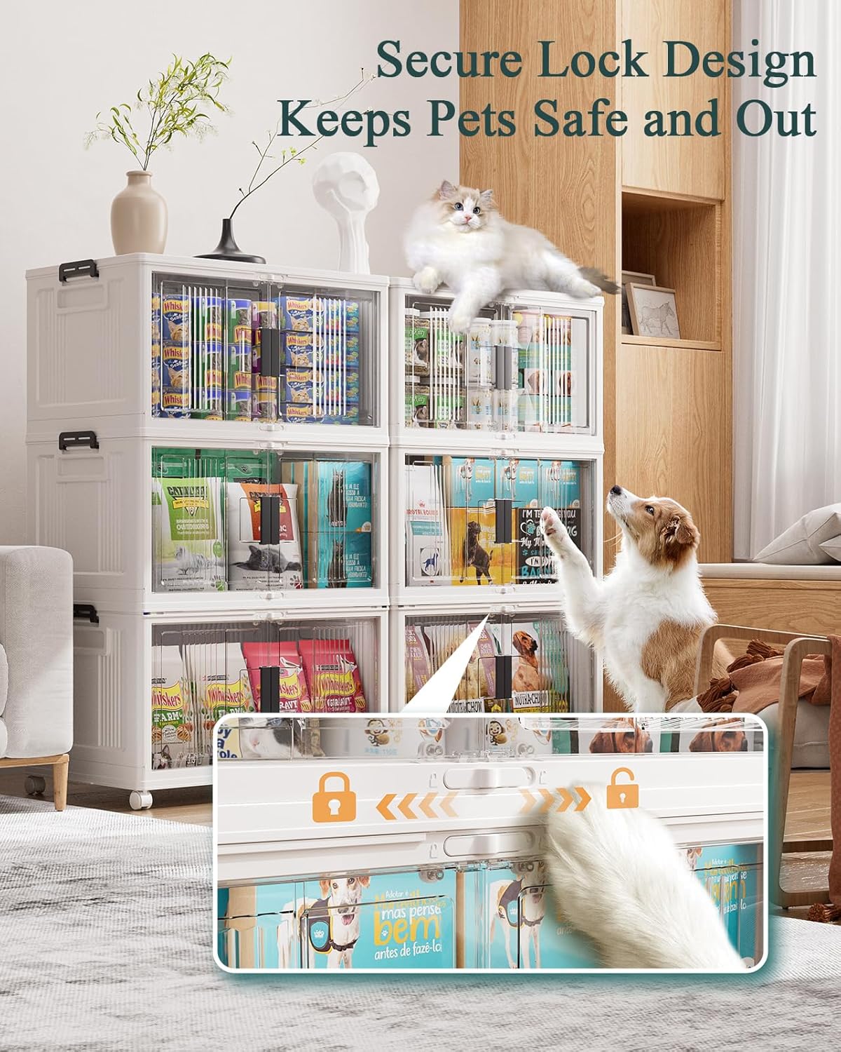 Lockable Storage Bins with Lids