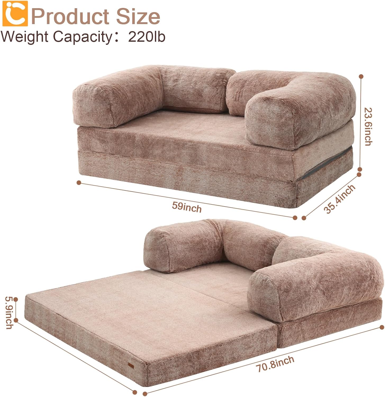 Folding Sofa Bed Queen,