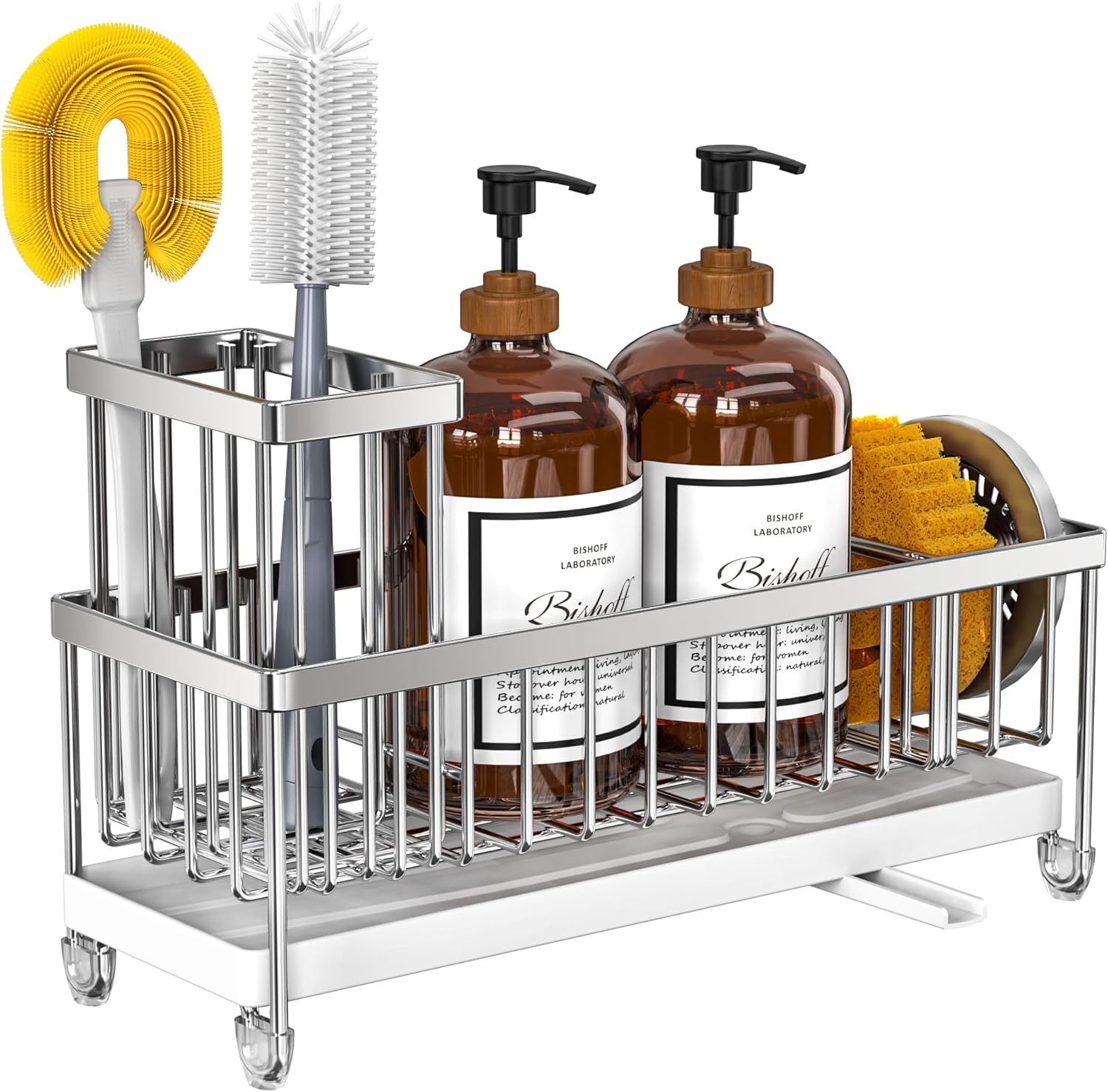 Black Sponge Holder for Kitchen Sink,