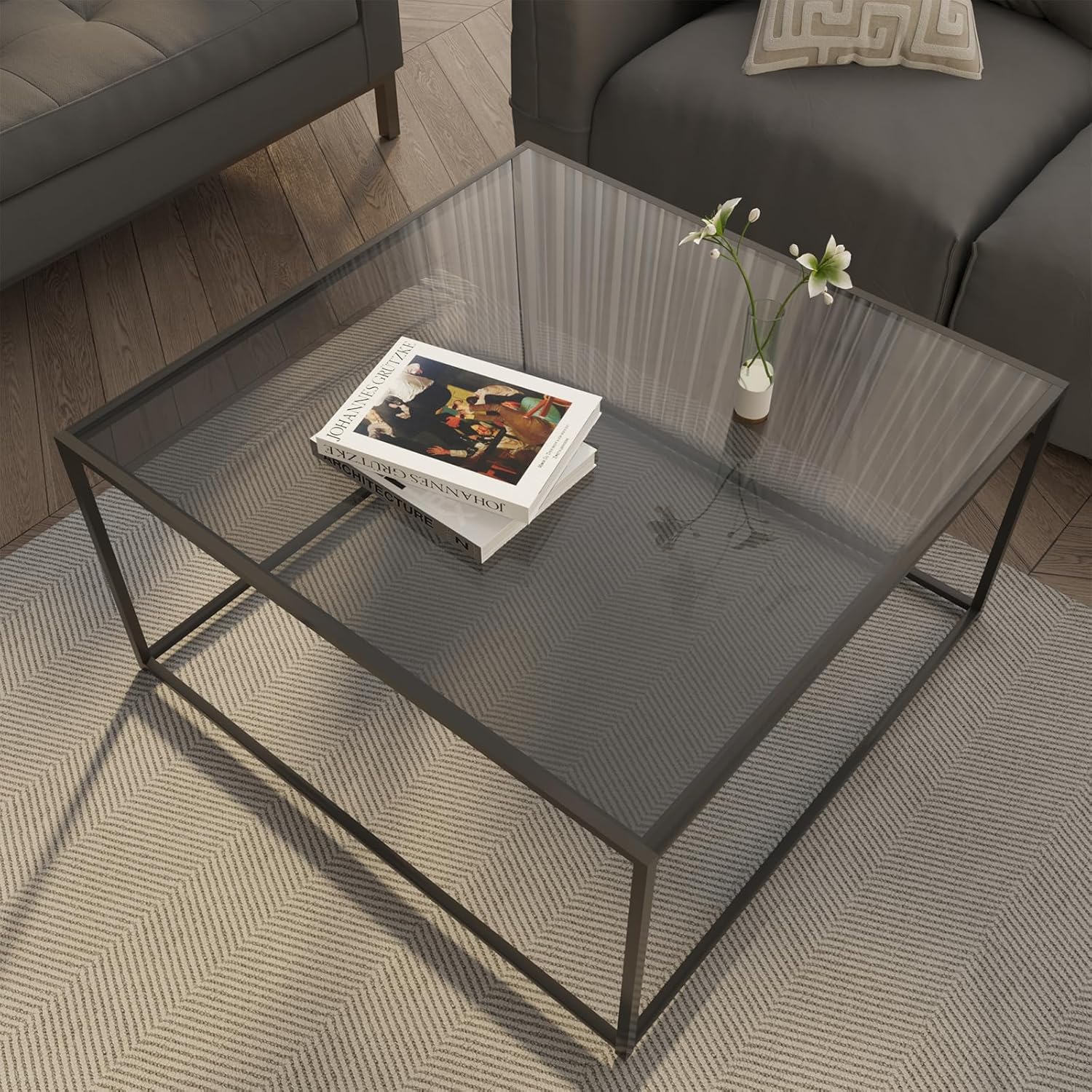 Glass Coffee Table Modern Center Table
