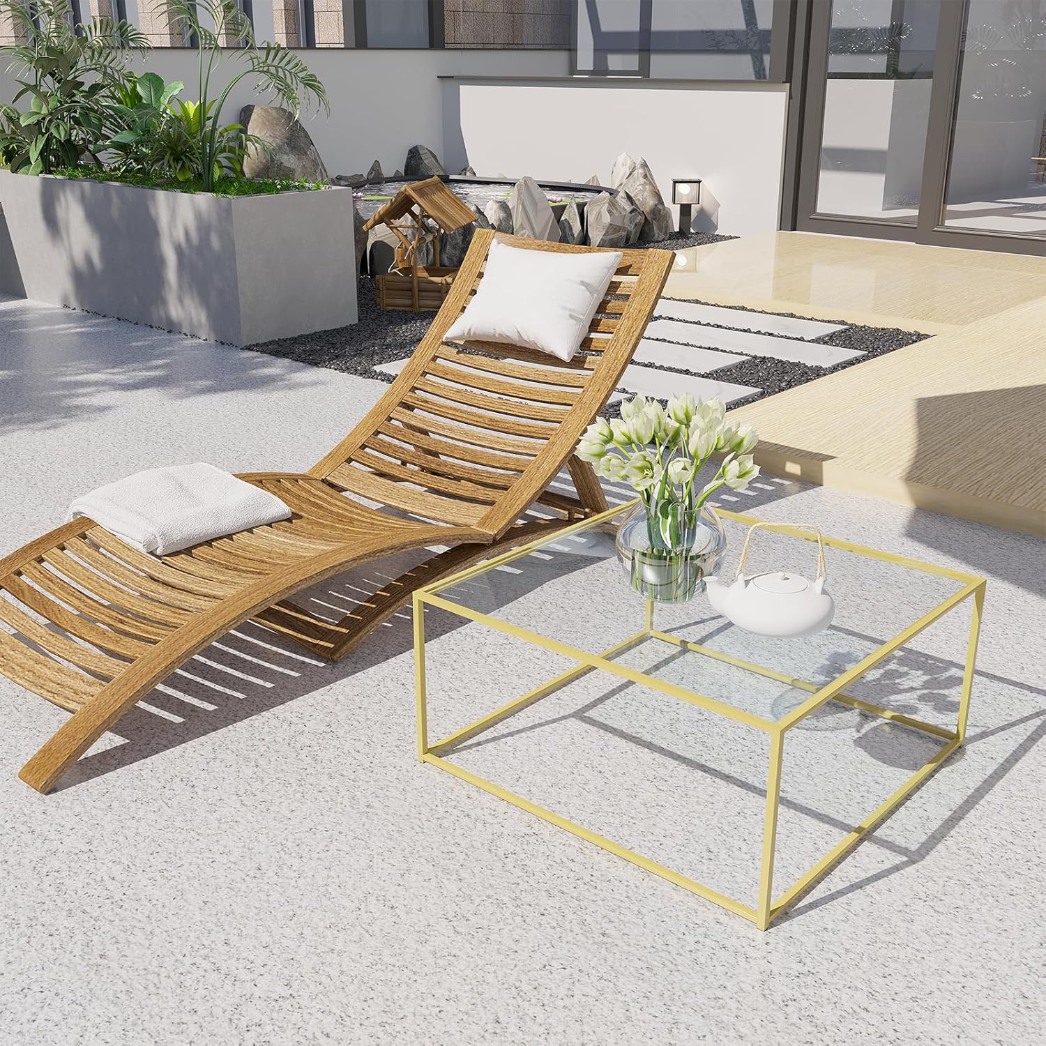 Glass Coffee Table Modern Center Table