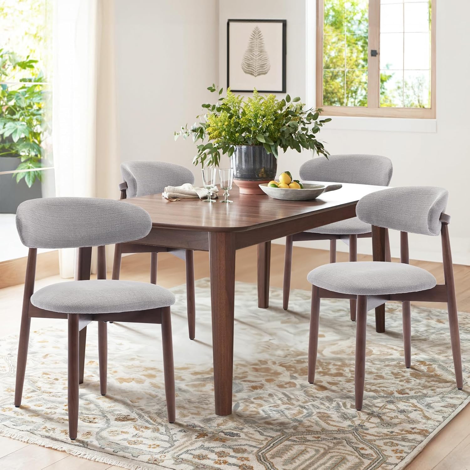 Wooden Dining Chairs Set of 4