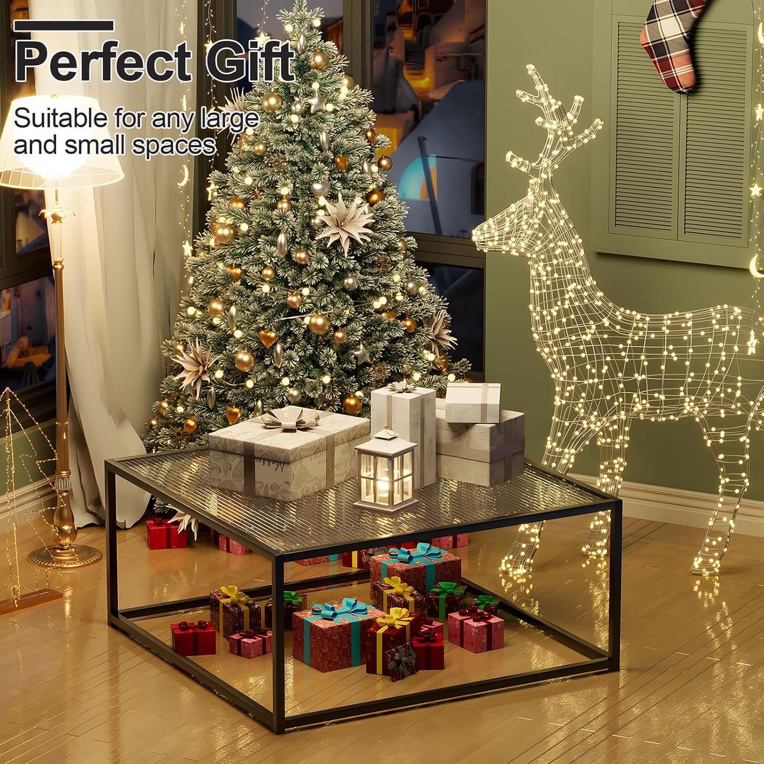 Glass Coffee Table Modern Center Table