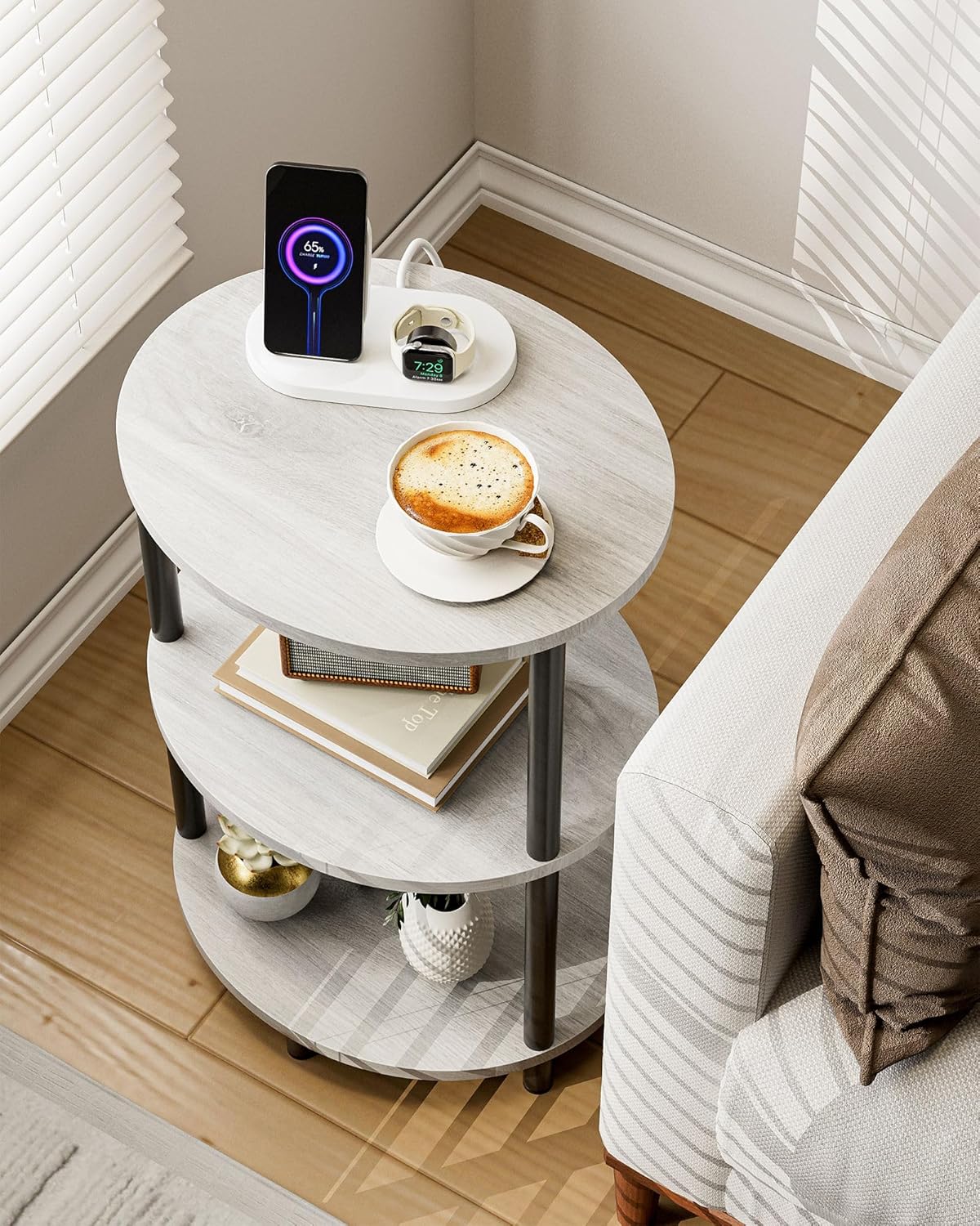 Small Round Side Table