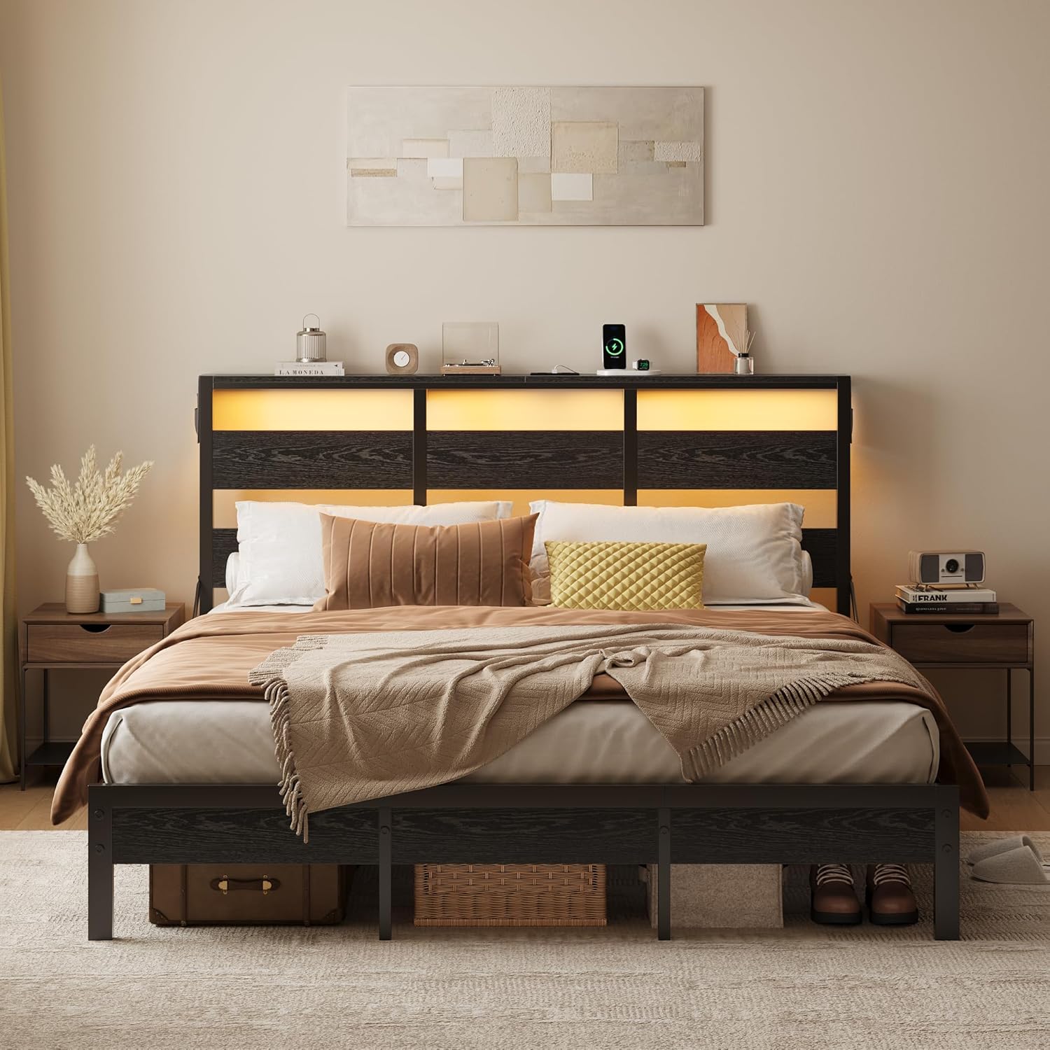 Full Bed Frame with Headboard