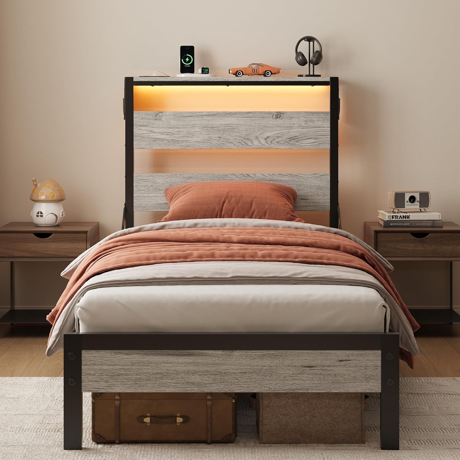 Full Bed Frame with Headboard