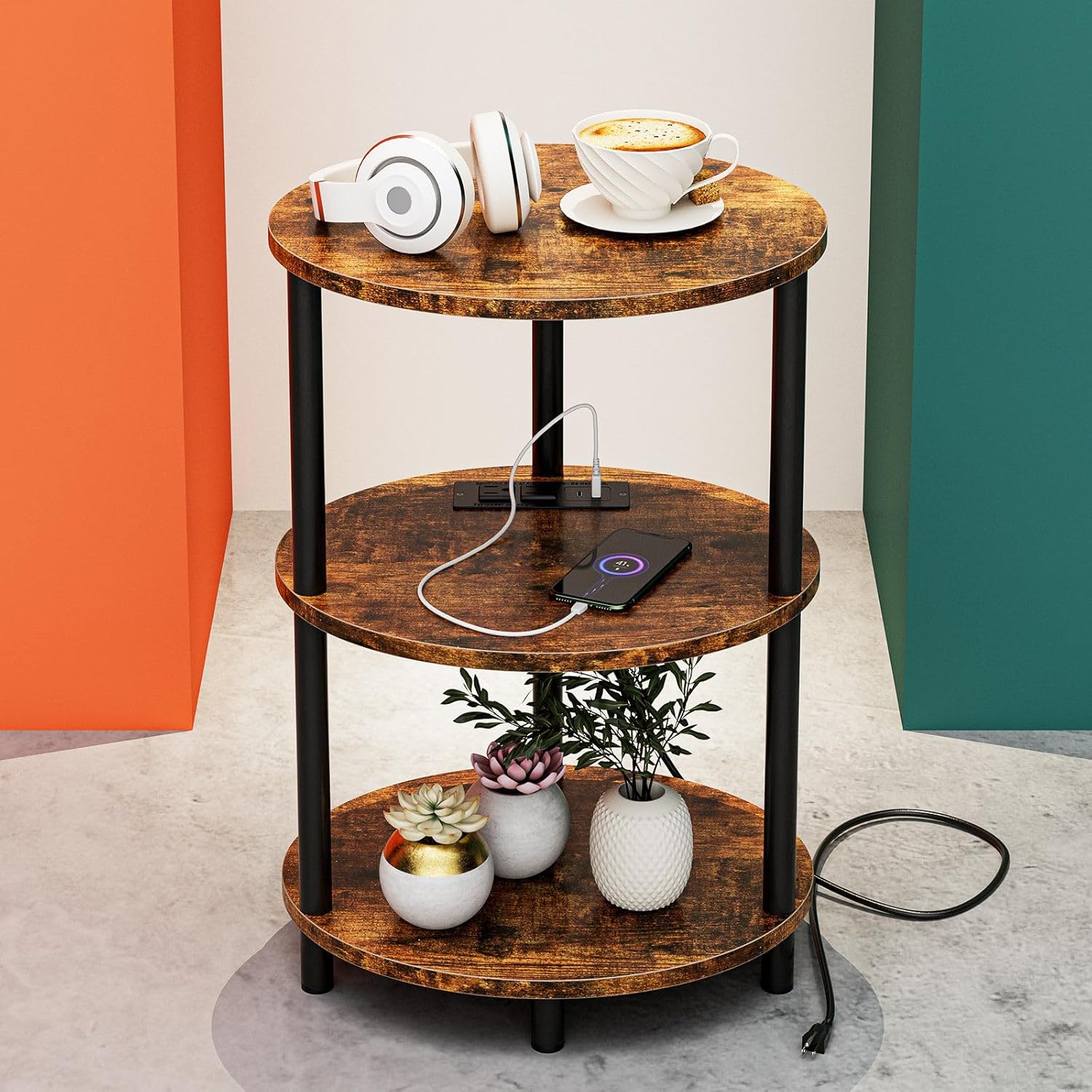 Small Round Side Table