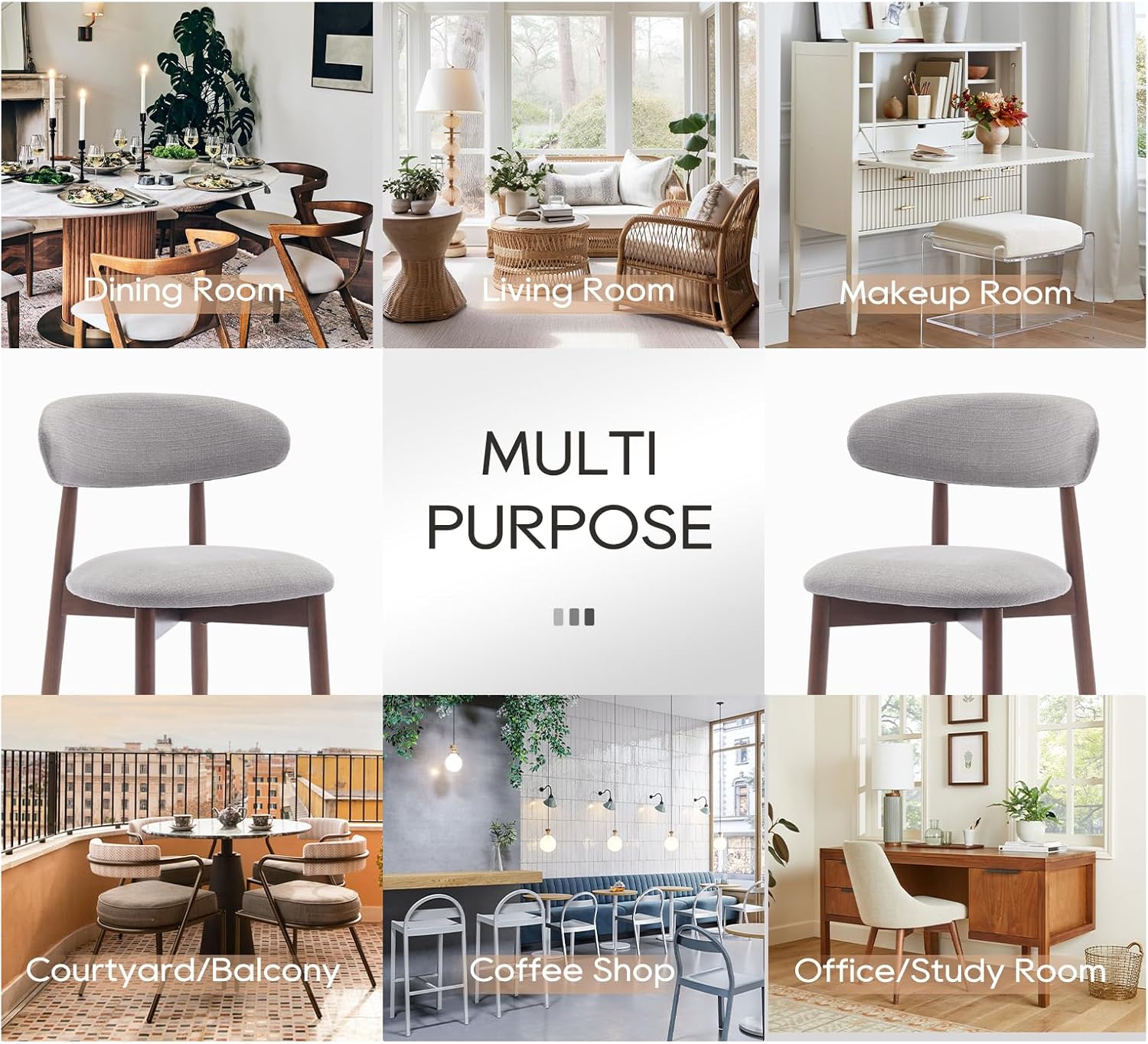 Wooden Dining Chairs Set of 4