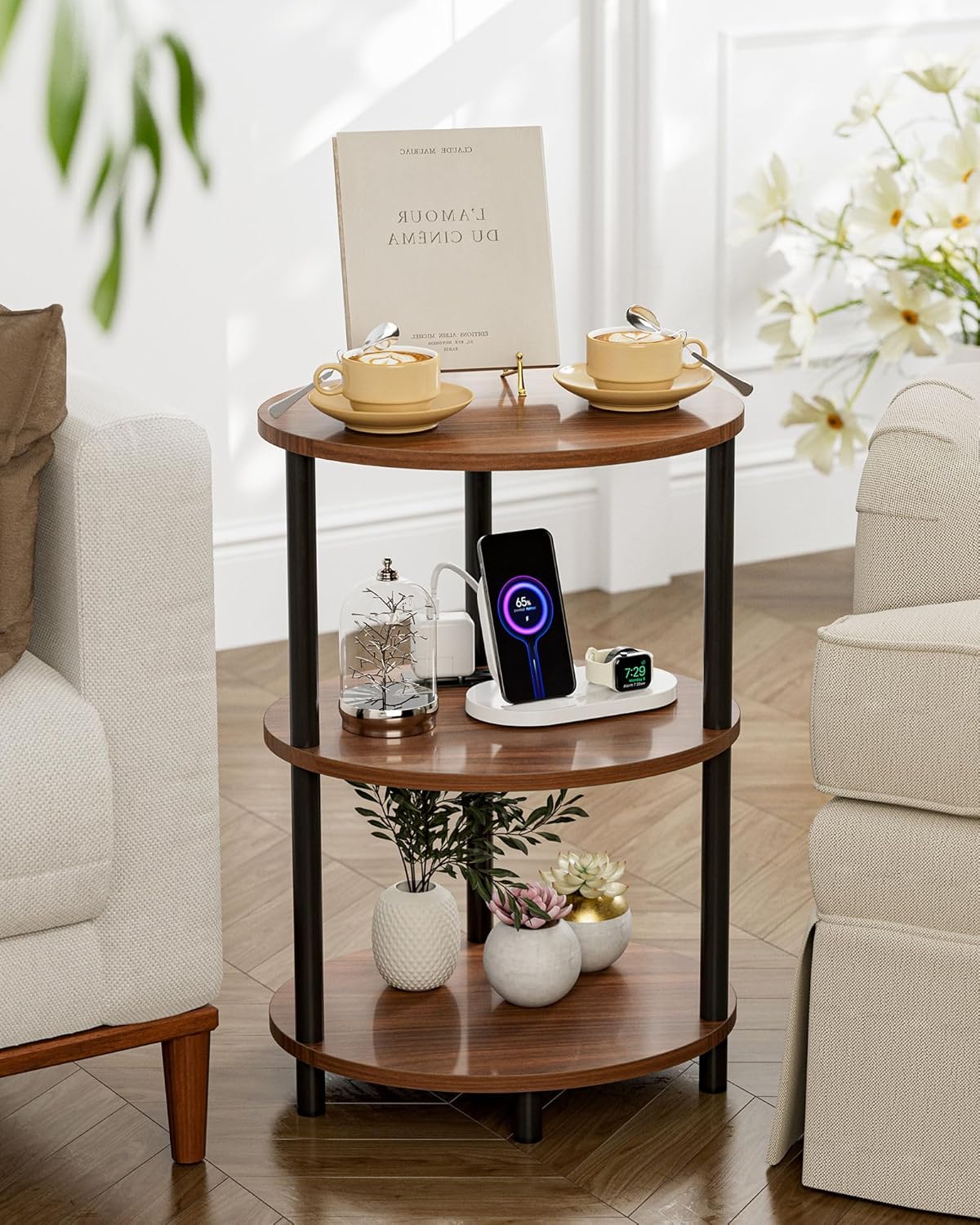 Small Round Side Table