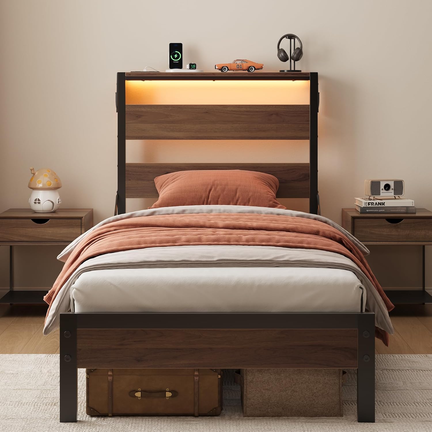 Full Bed Frame with Headboard