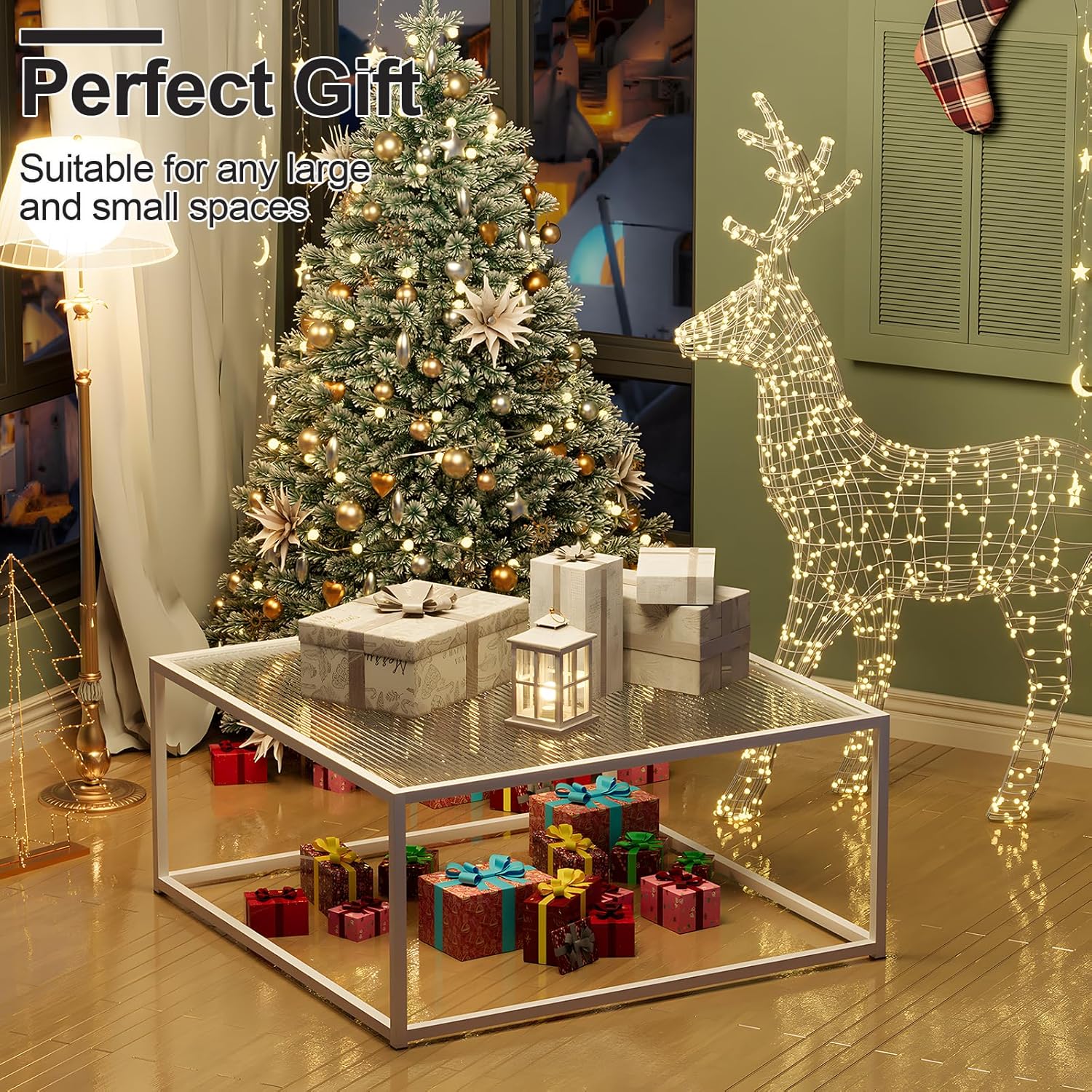 Glass Coffee Table Modern Center Table