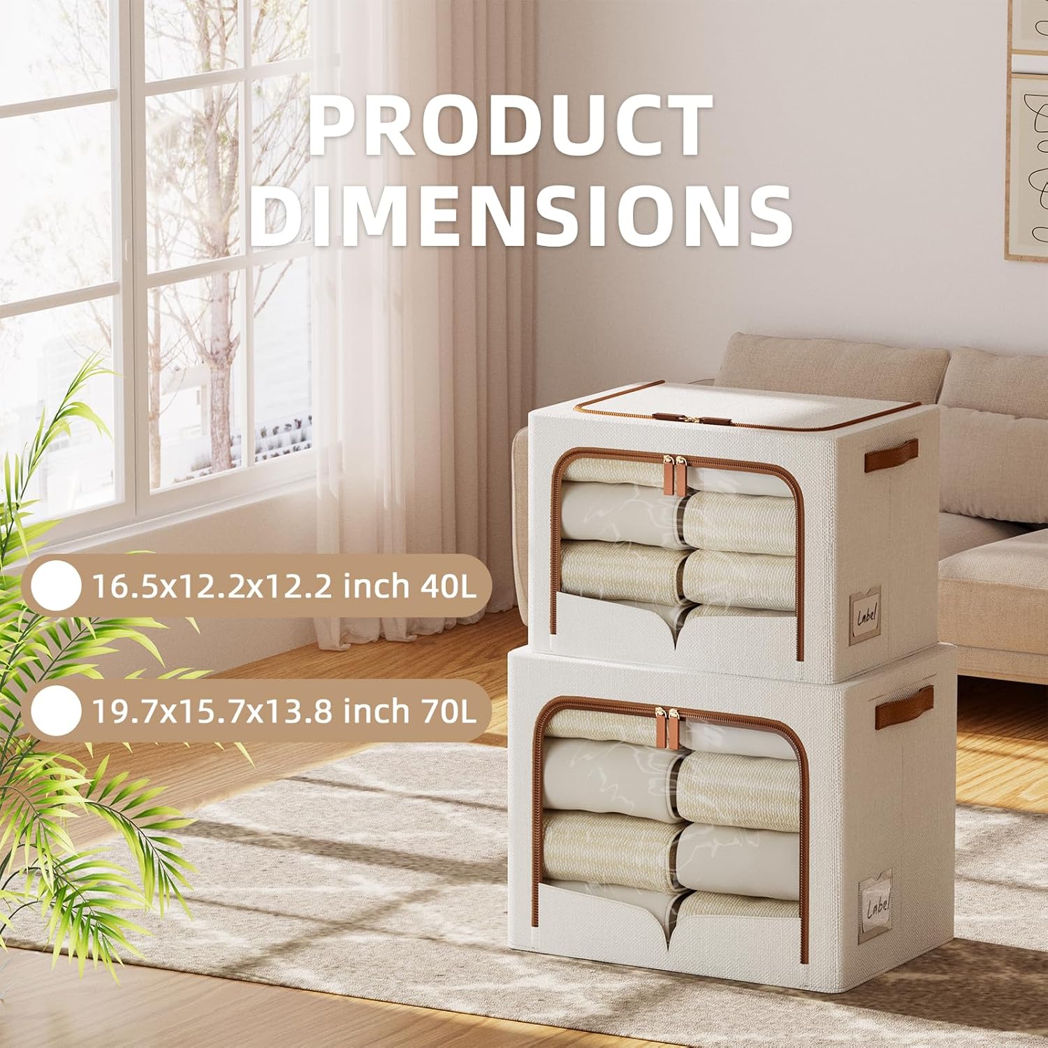 6 Pack Clothes Storage Bins