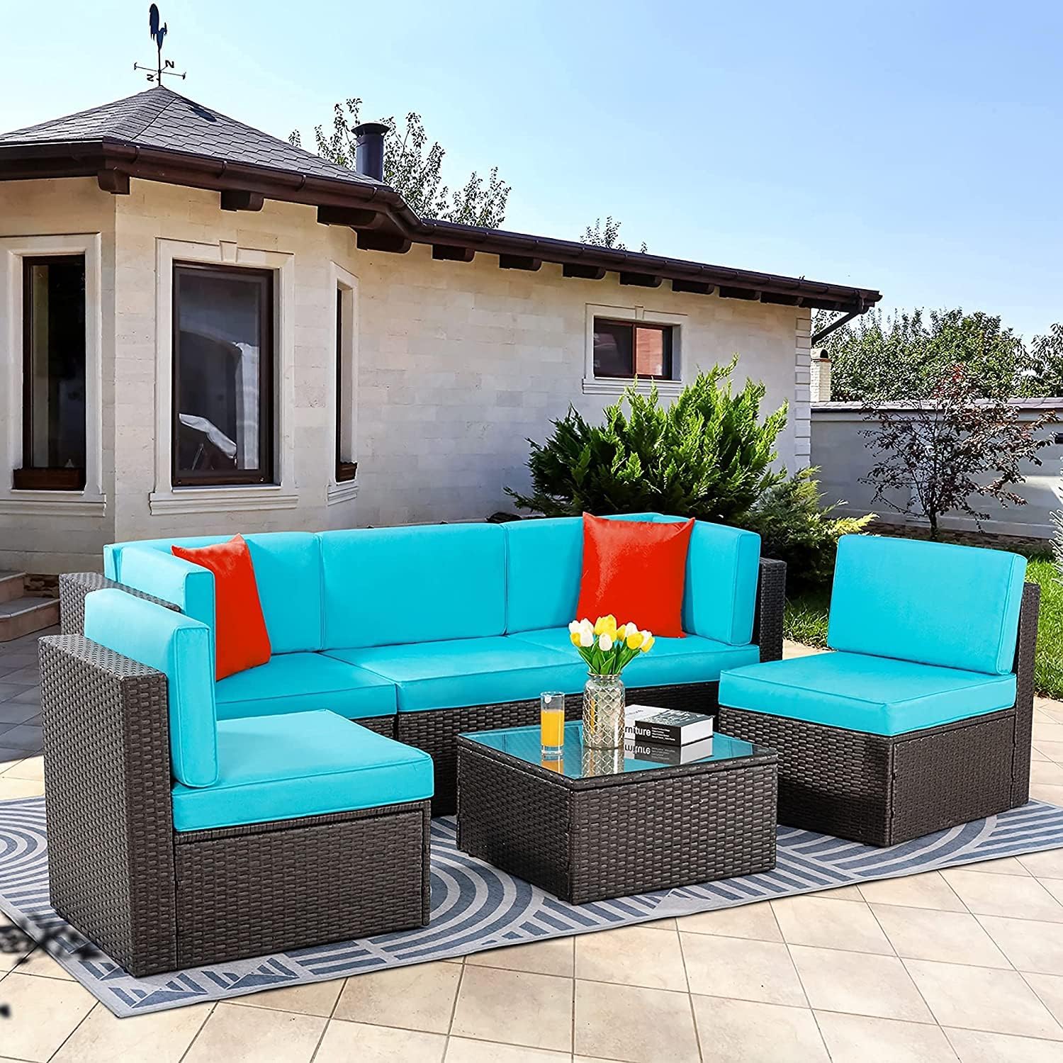 7 Pieces Patio Furniture Sets
