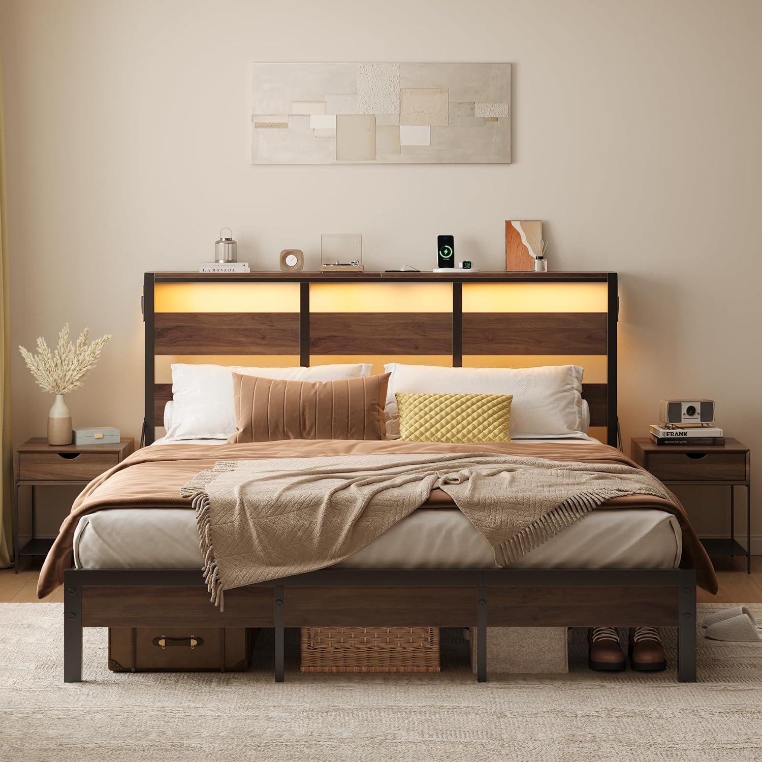 Full Bed Frame with Headboard