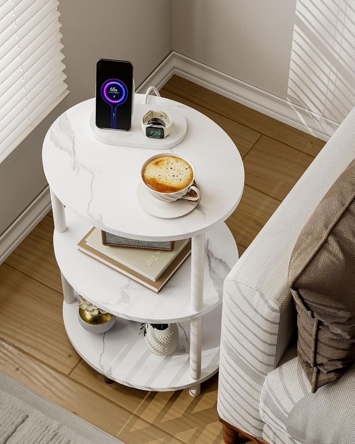 Small Round Side Table