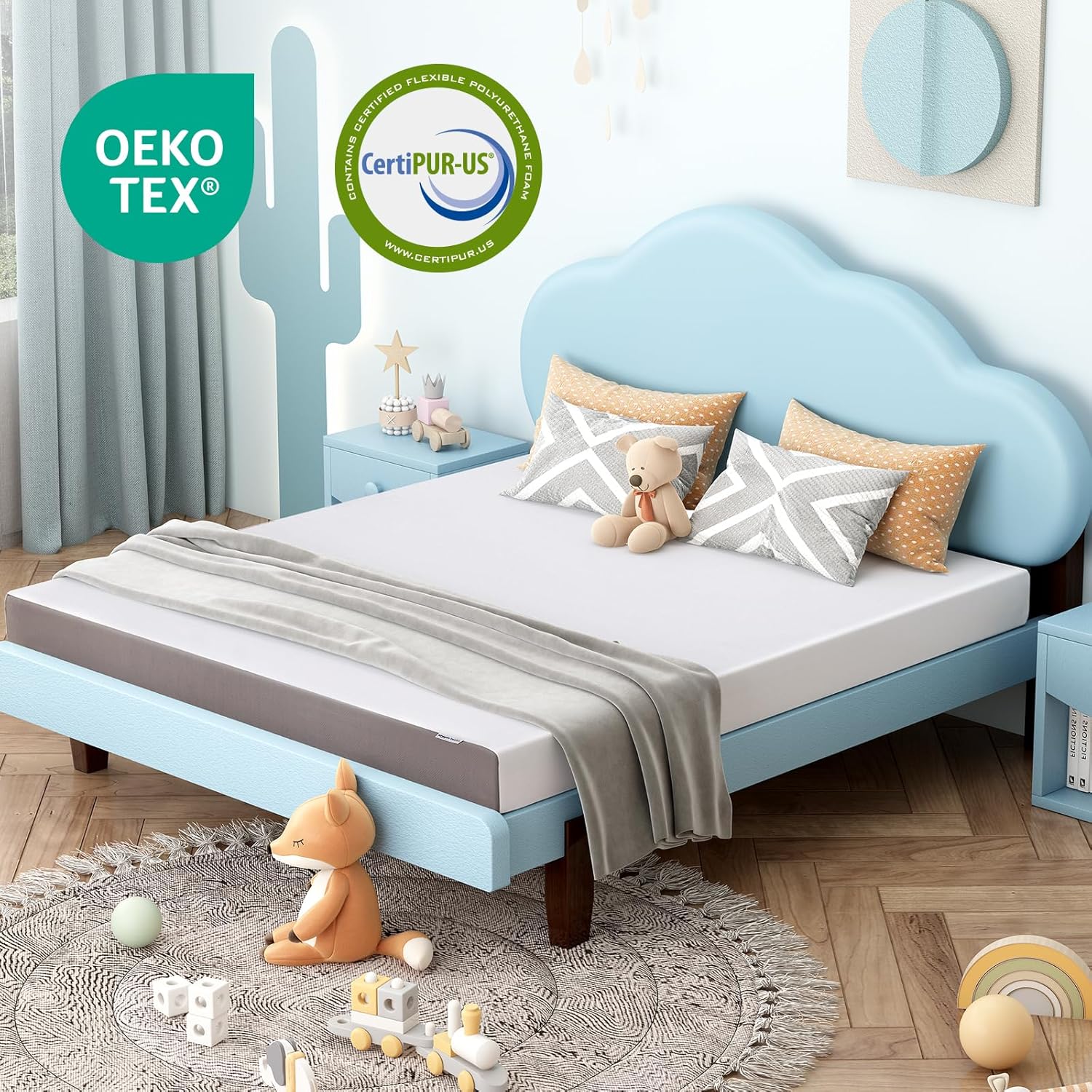 Plush Memory Foam Bed Mattress,