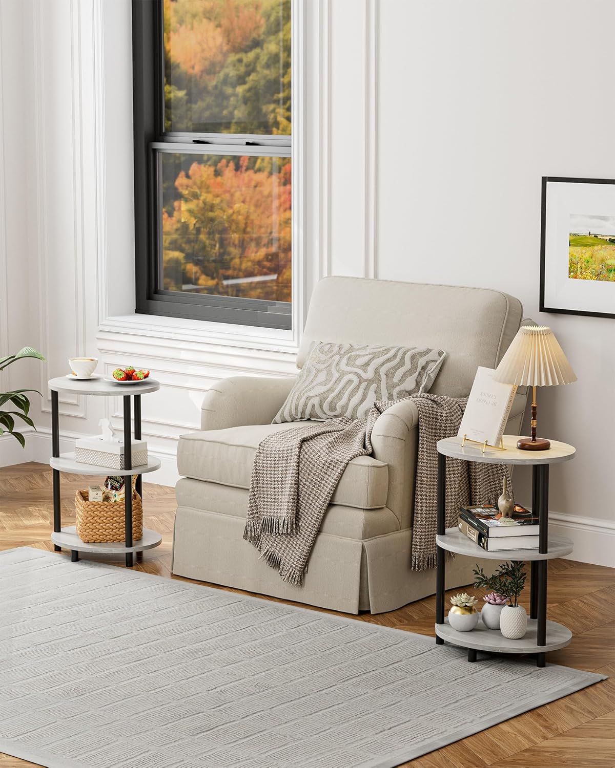 Small Round Side Table