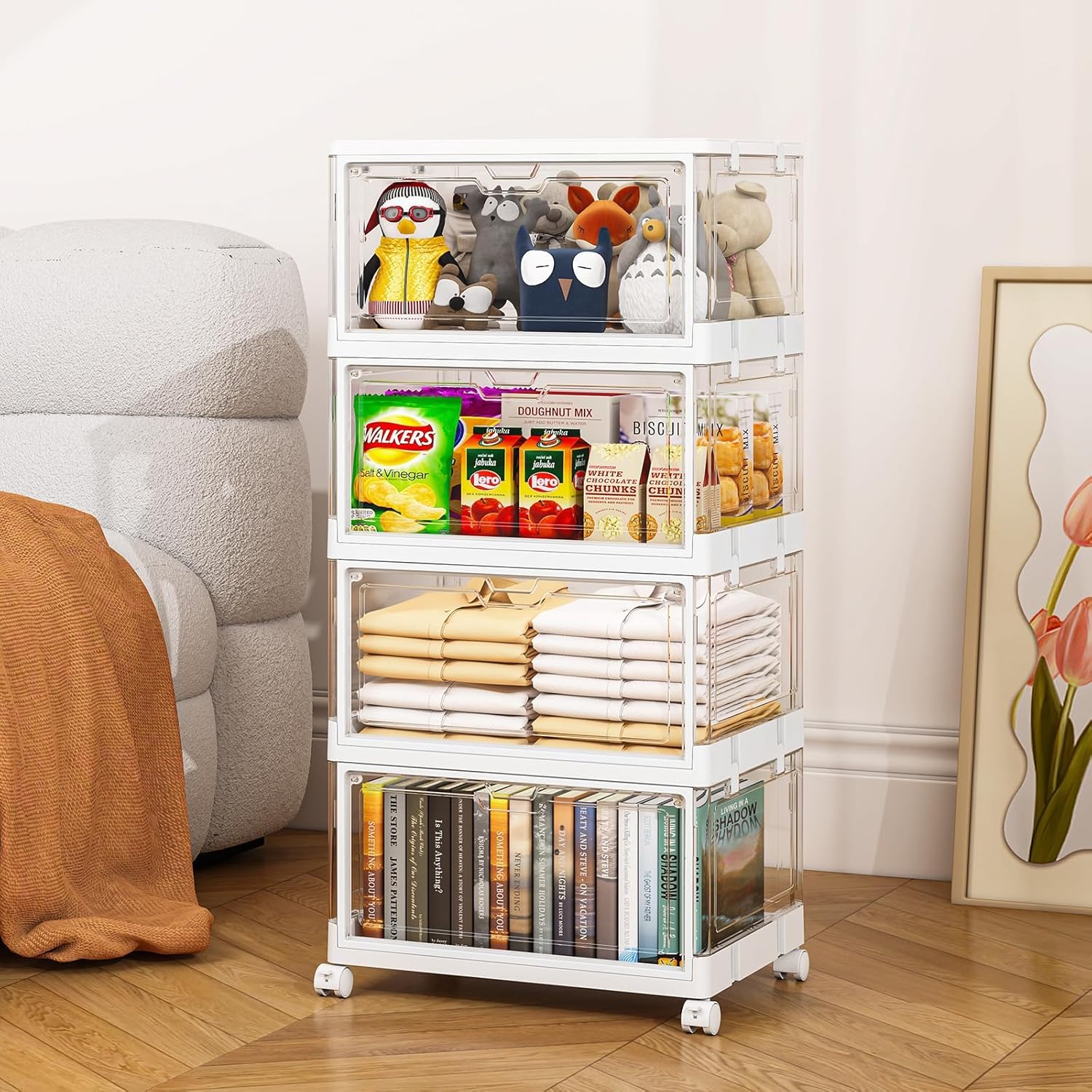 Tier Plastic Storage Bins