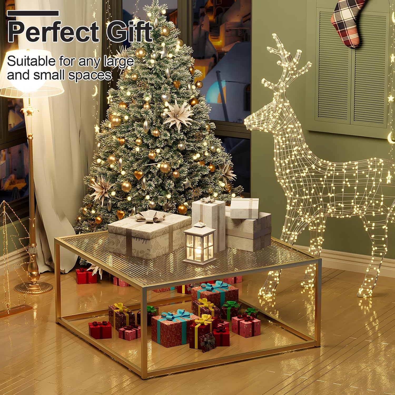 Glass Coffee Table Modern Center Table