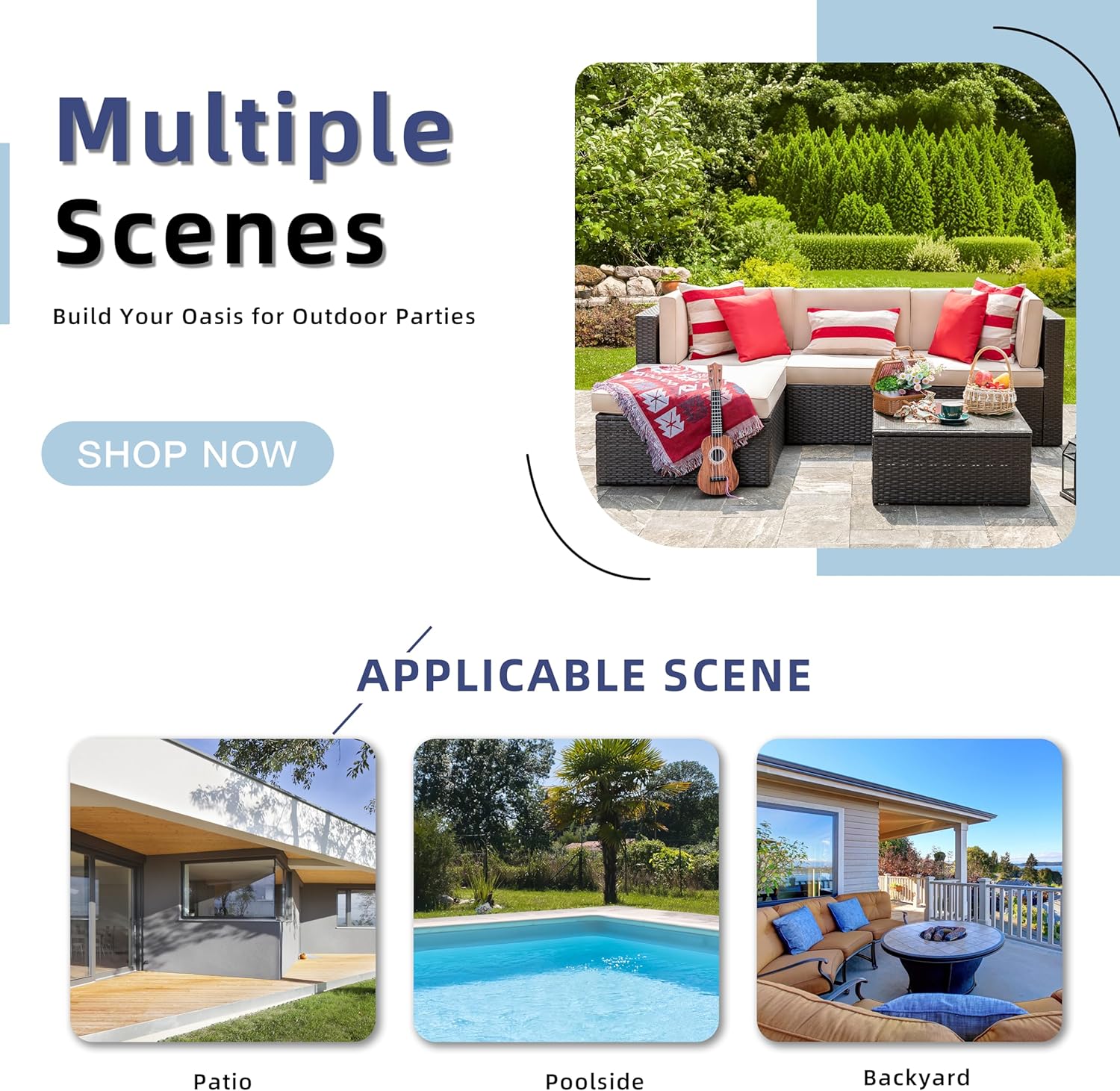 7 Pieces Patio Furniture Sets