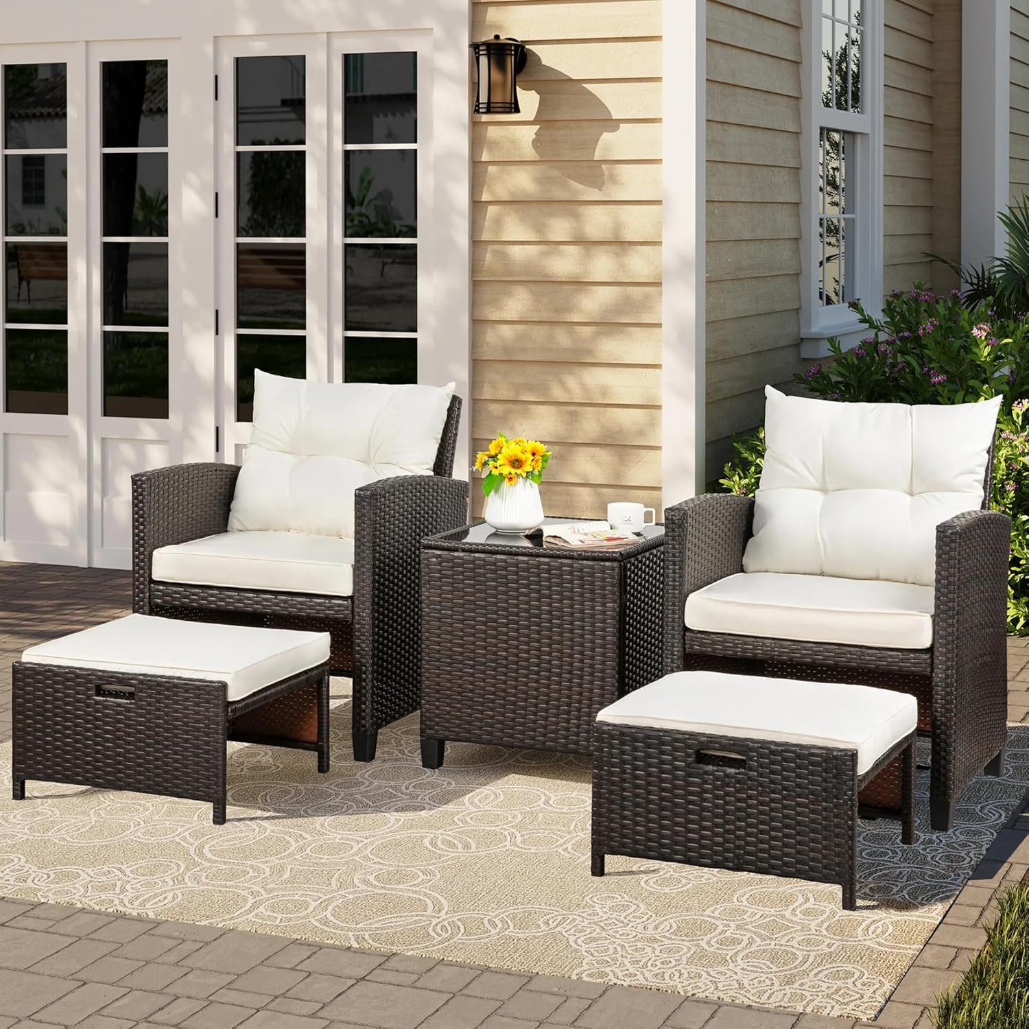 5 Piece Patio Furniture Set