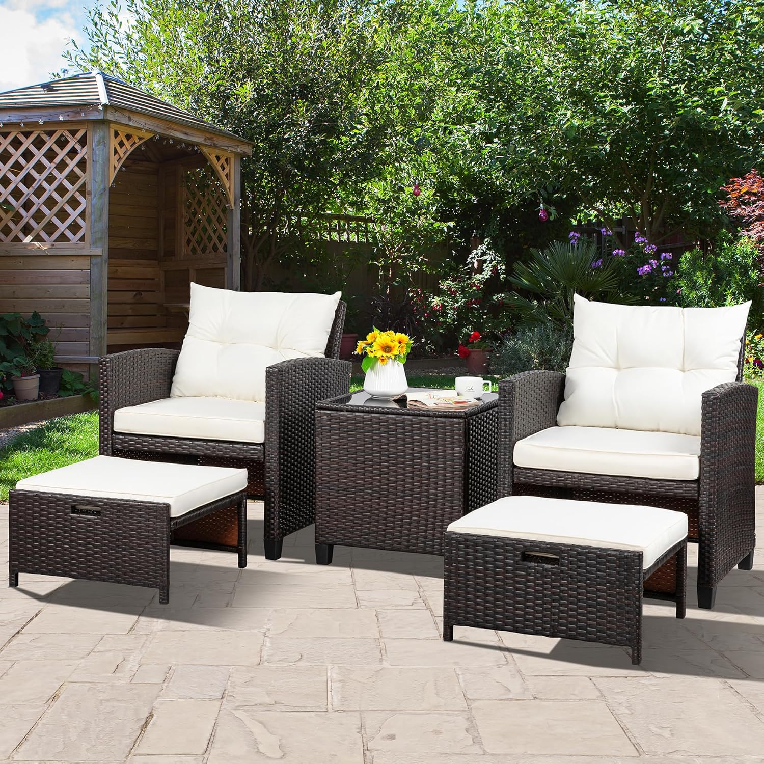 5 Piece Patio Furniture Set