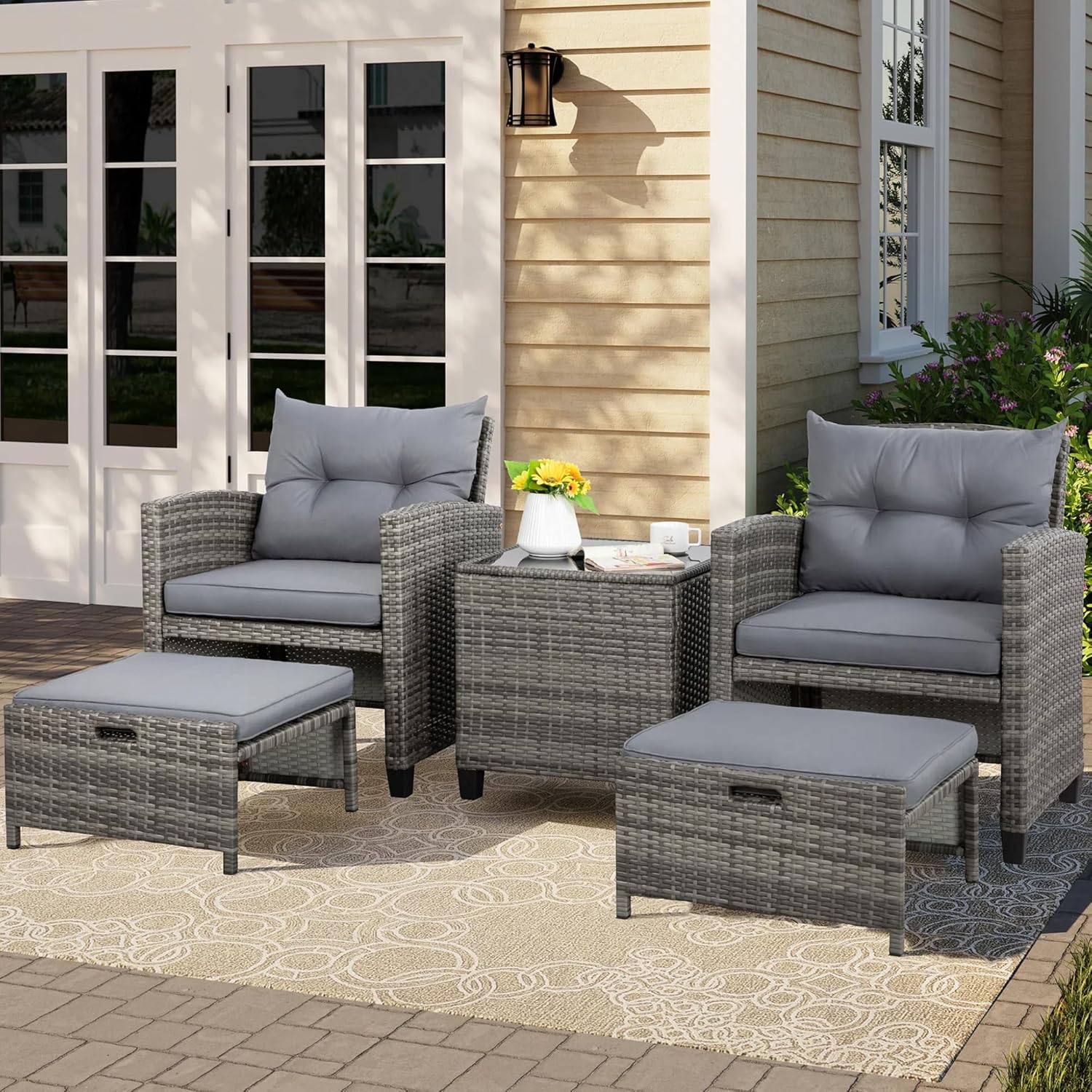 5 Piece Patio Furniture Set