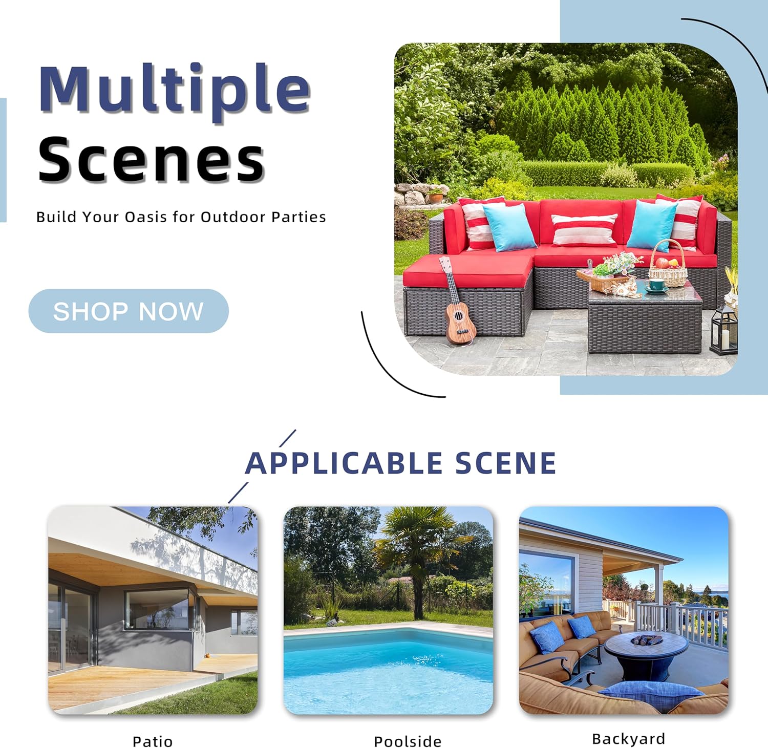 7 Pieces Patio Furniture Sets