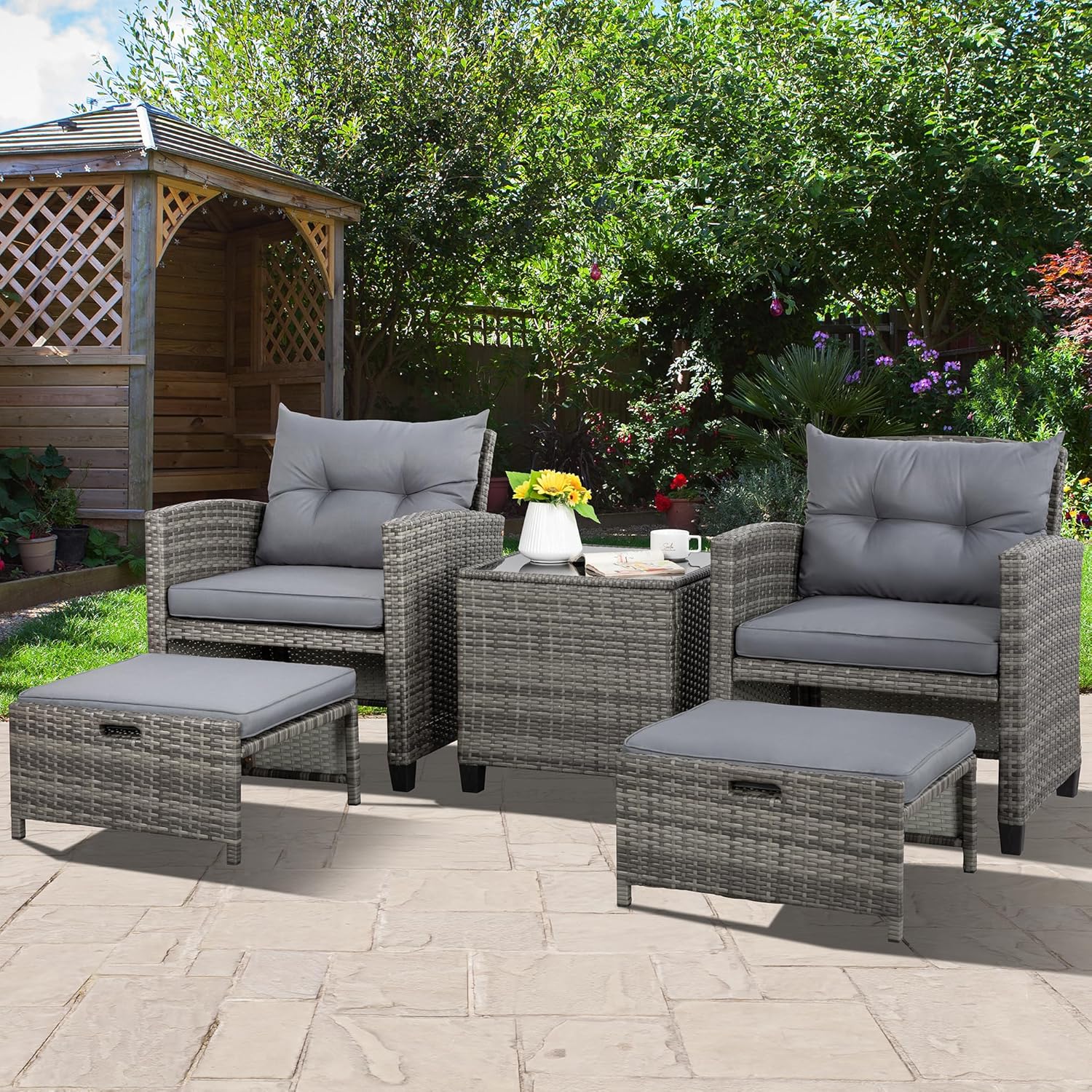 5 Piece Patio Furniture Set